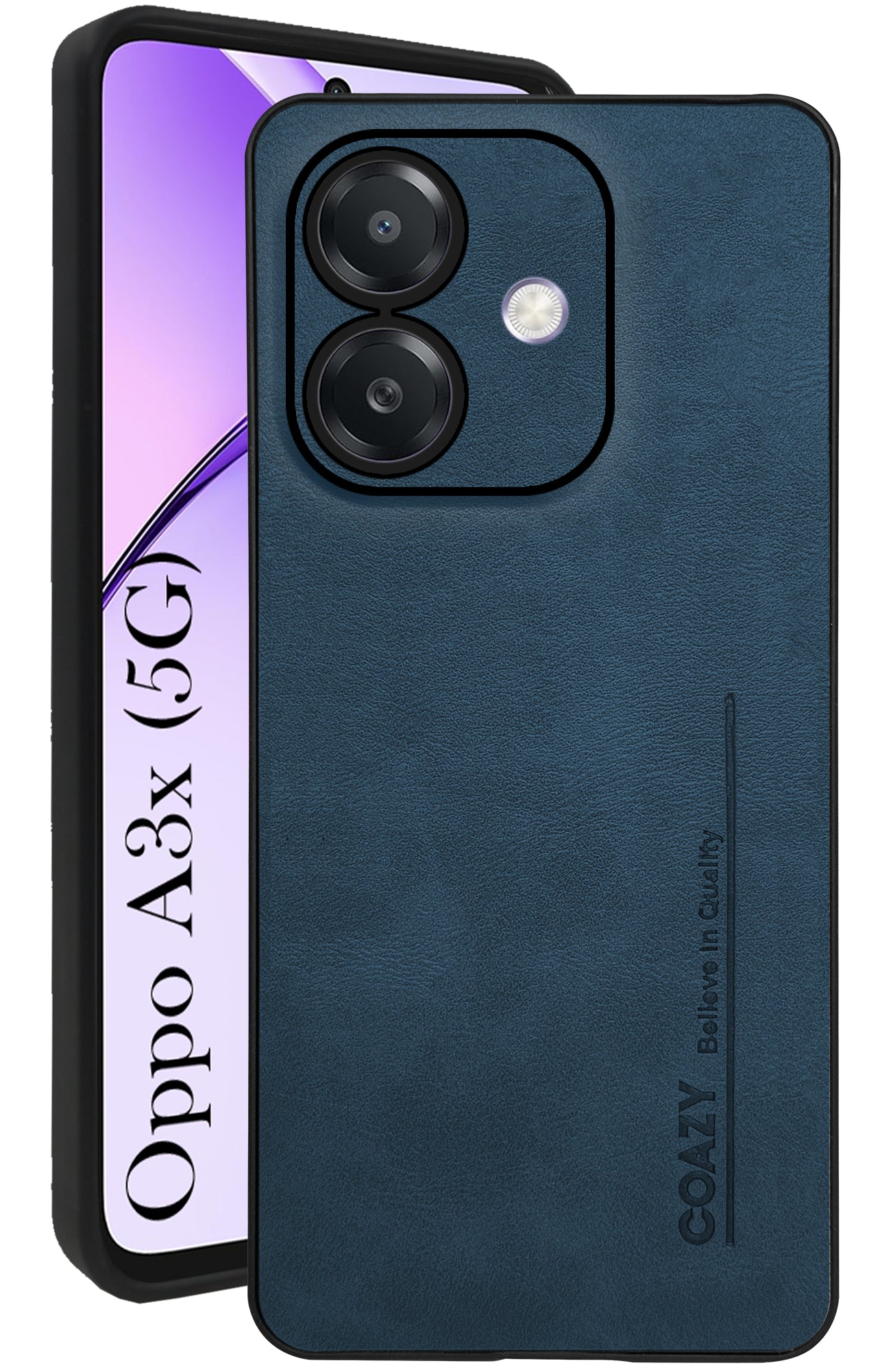 For Oppo A3X 5G | Oppo A3 5G Back Cover Case (Professional Vegan Leather | Camera Protection | Slim & Soft)