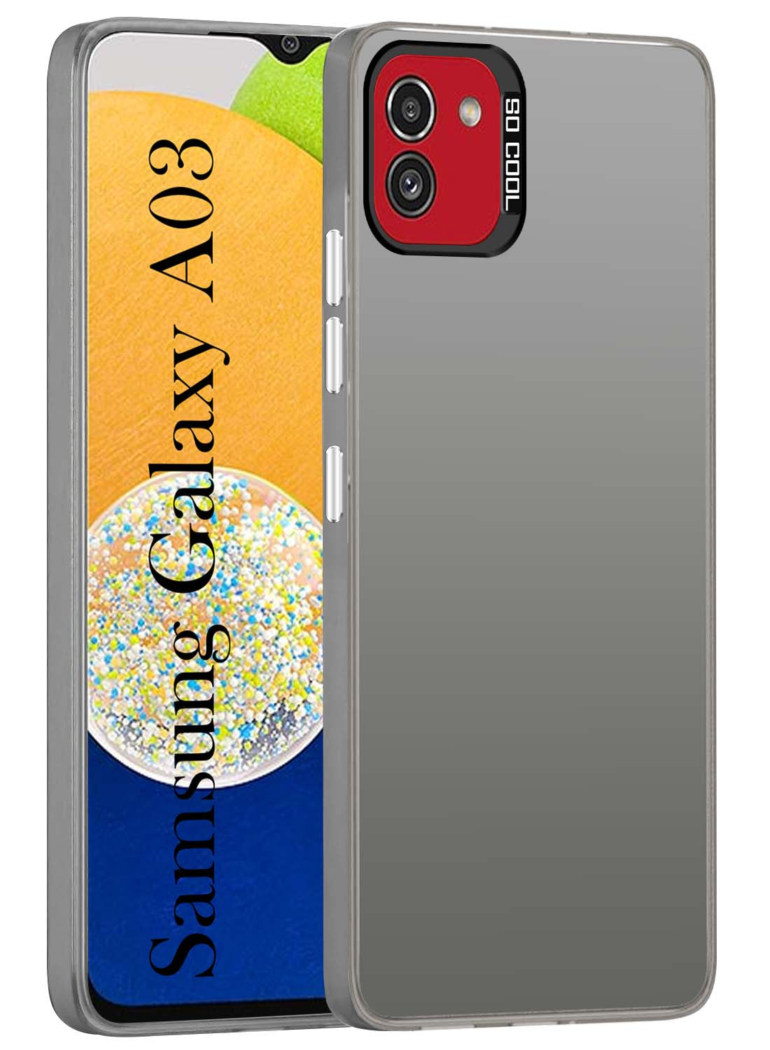 For Samsung Galaxy A03 Hard Back Cover Case (Velvet Touch | Professional Glossy Finish | Camera Protection Bump)