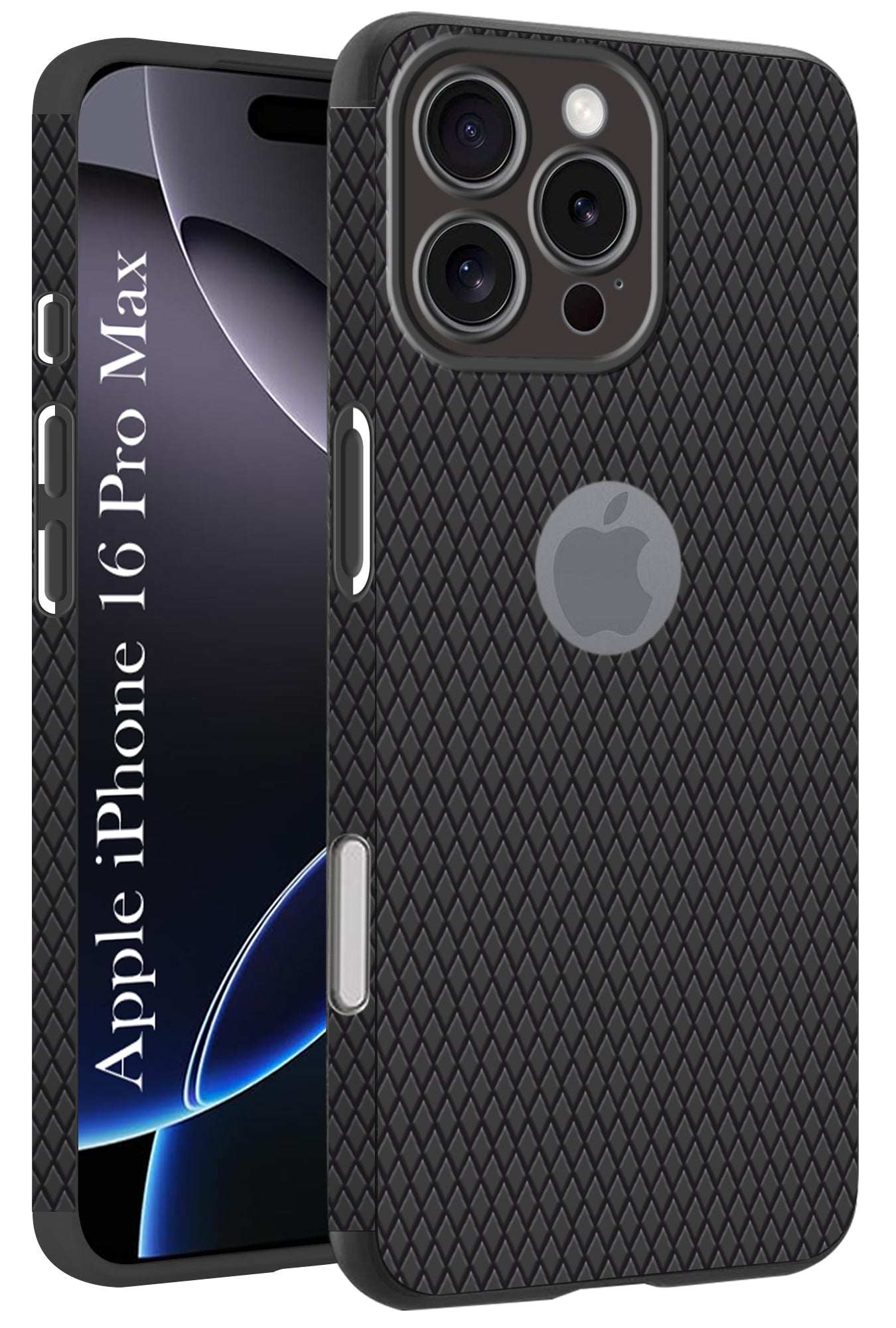 For Apple iPhone 16 Pro Max Back Cover Case (Liquid Silicone | Side Grip | Camera Protection)