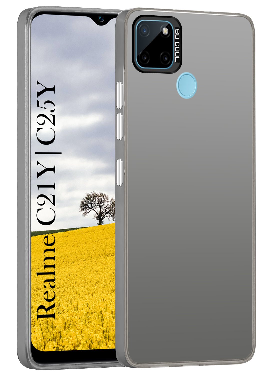 For Realme C21Y | C25Y Hard Back Cover Case (Velvet Touch | Professional Glossy Finish | Camera Protection Bump)