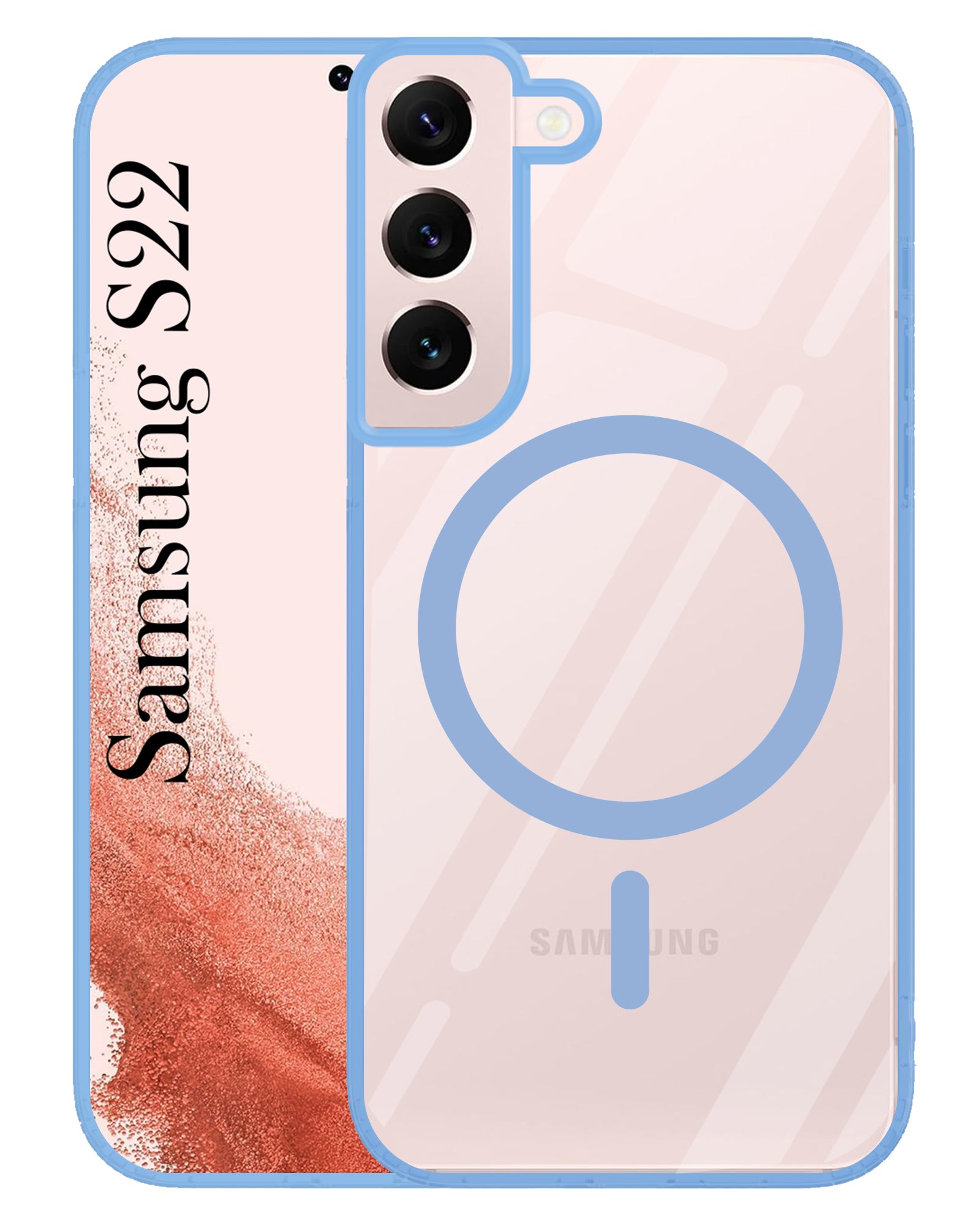 For Samsung Galaxy S22 5G Back Cover Case (MagSafe Compatible Wireless Charging | Hybrid Camera Bump Protection | Shockproof Polycarbonate Material)
