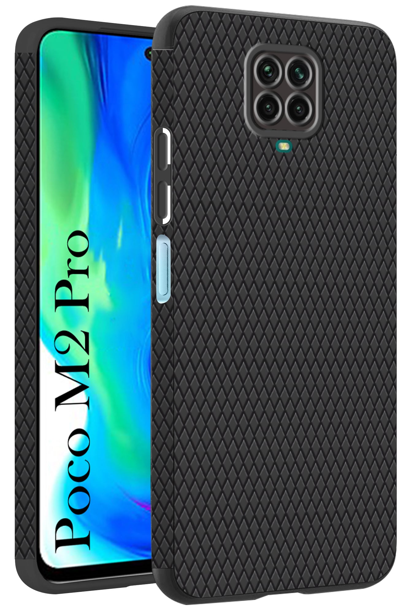 For Poco M2 Pro Back Cover Case (Liquid Silicone | Side Grip | Camera Protection)