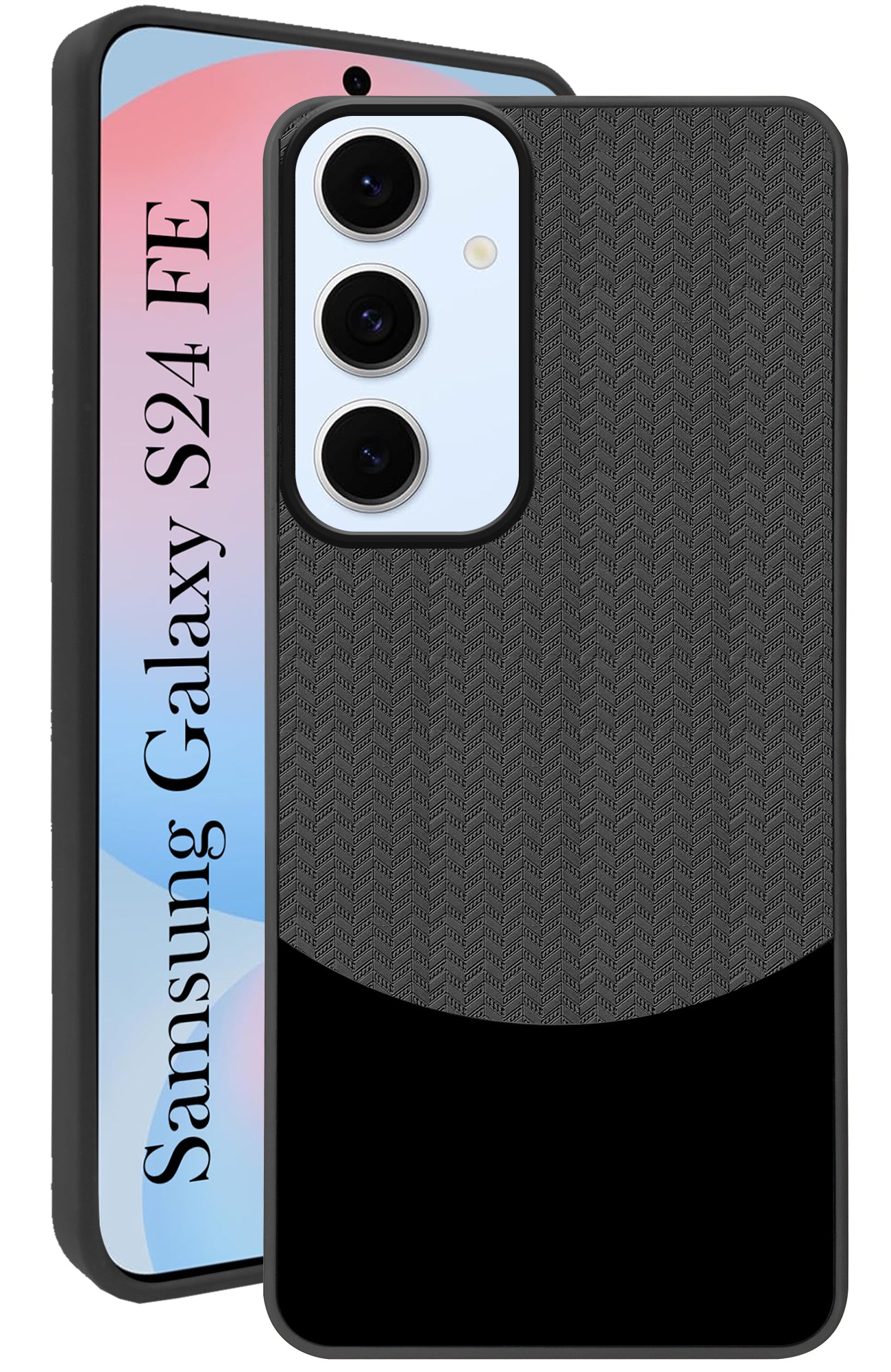 For Samsung Galaxy S24 FE Back Cover Case (Elegant PU Leather Finish | Premium Minimalist Professional | Camera Protection Bump)