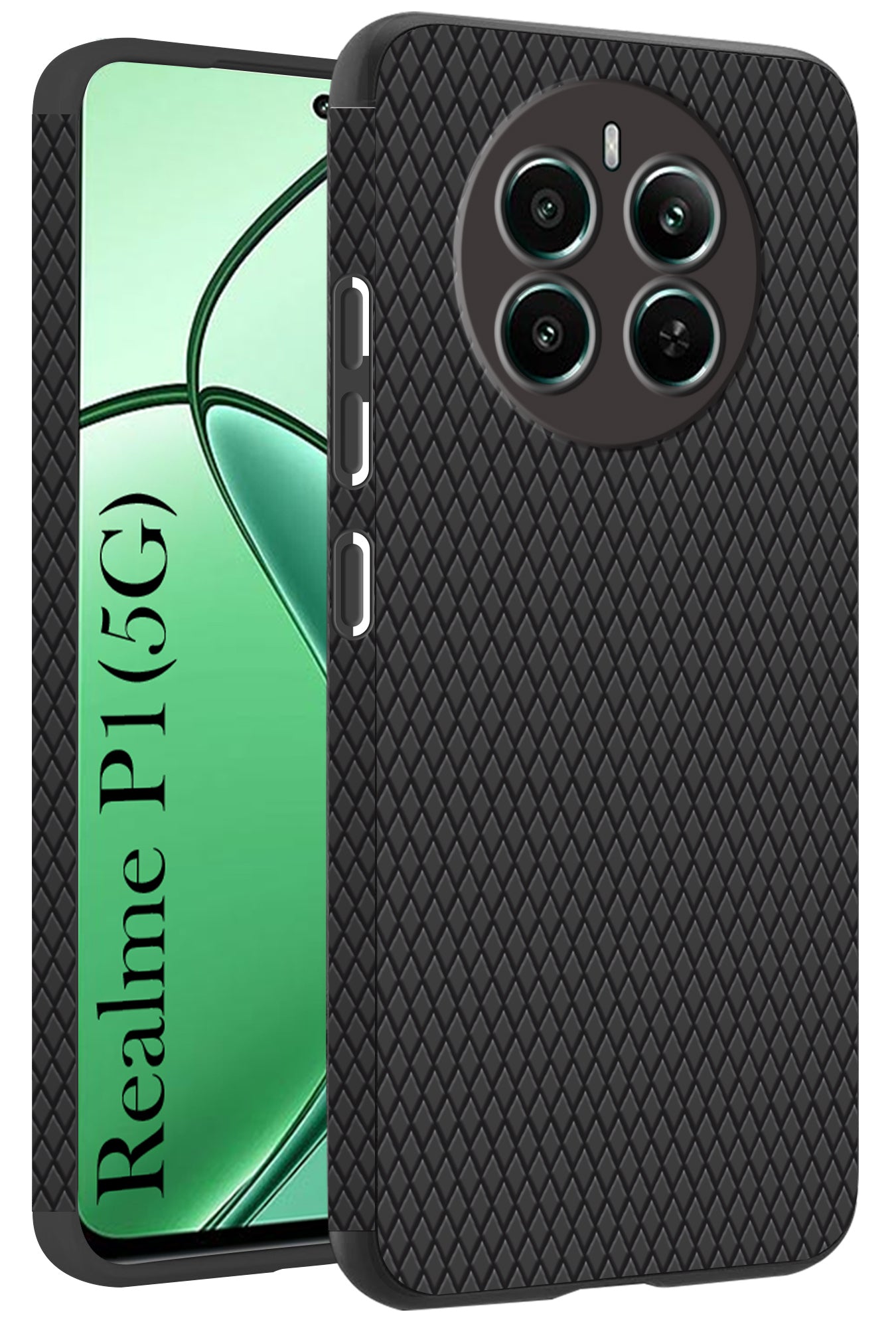 For Realme P1 5G Back Cover Case (Liquid Silicone | Side Grip | Camera Protection)