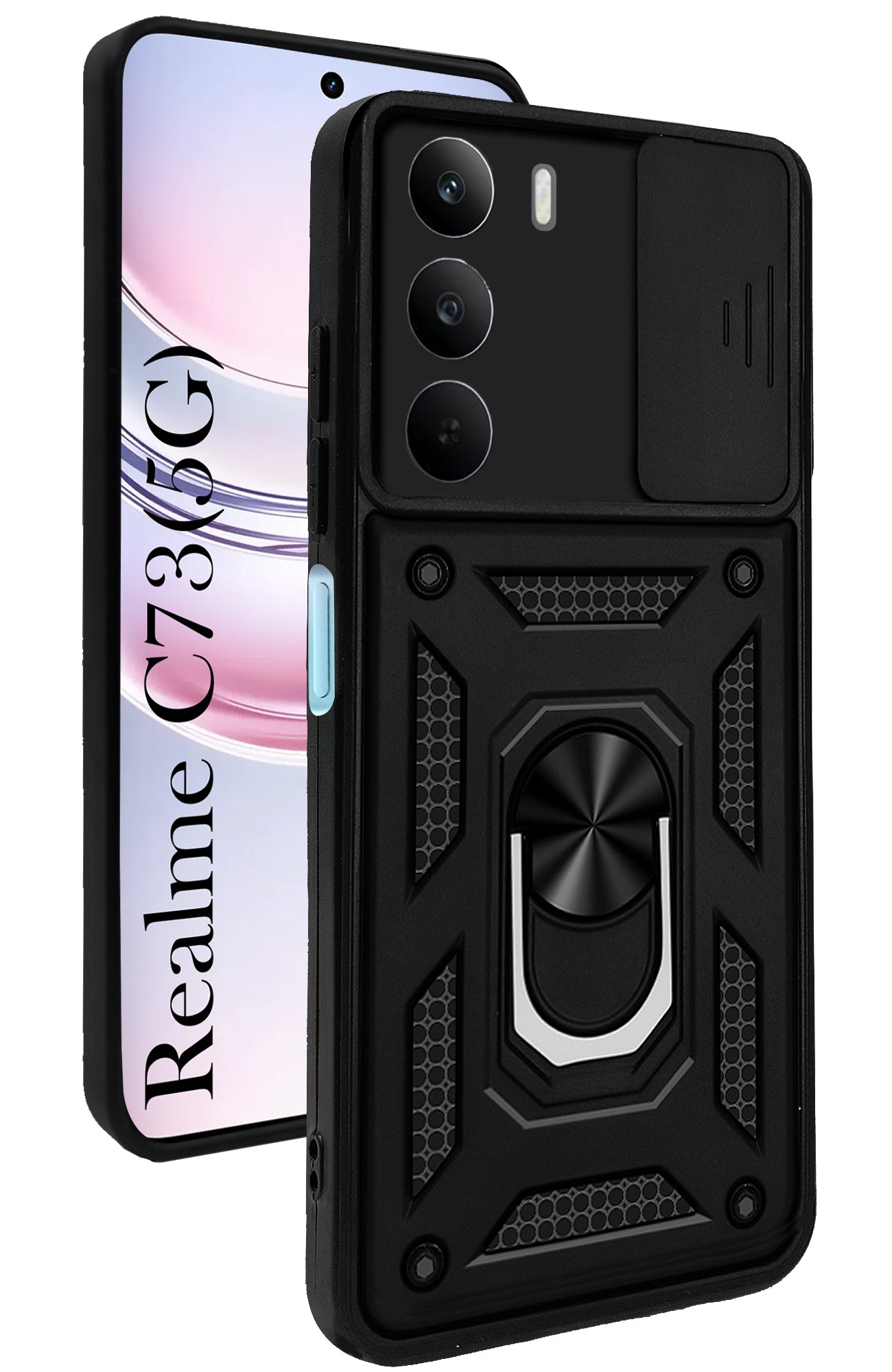 For Realme C73 Back Cover Case (Hybrid Dual Armor Polycarbonate)