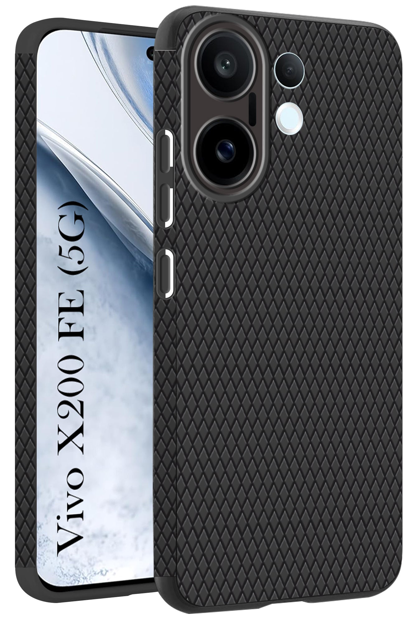 For Vivo X200 FE Back Cover Case (Liquid Silicone | Side Grip | Camera Protection)