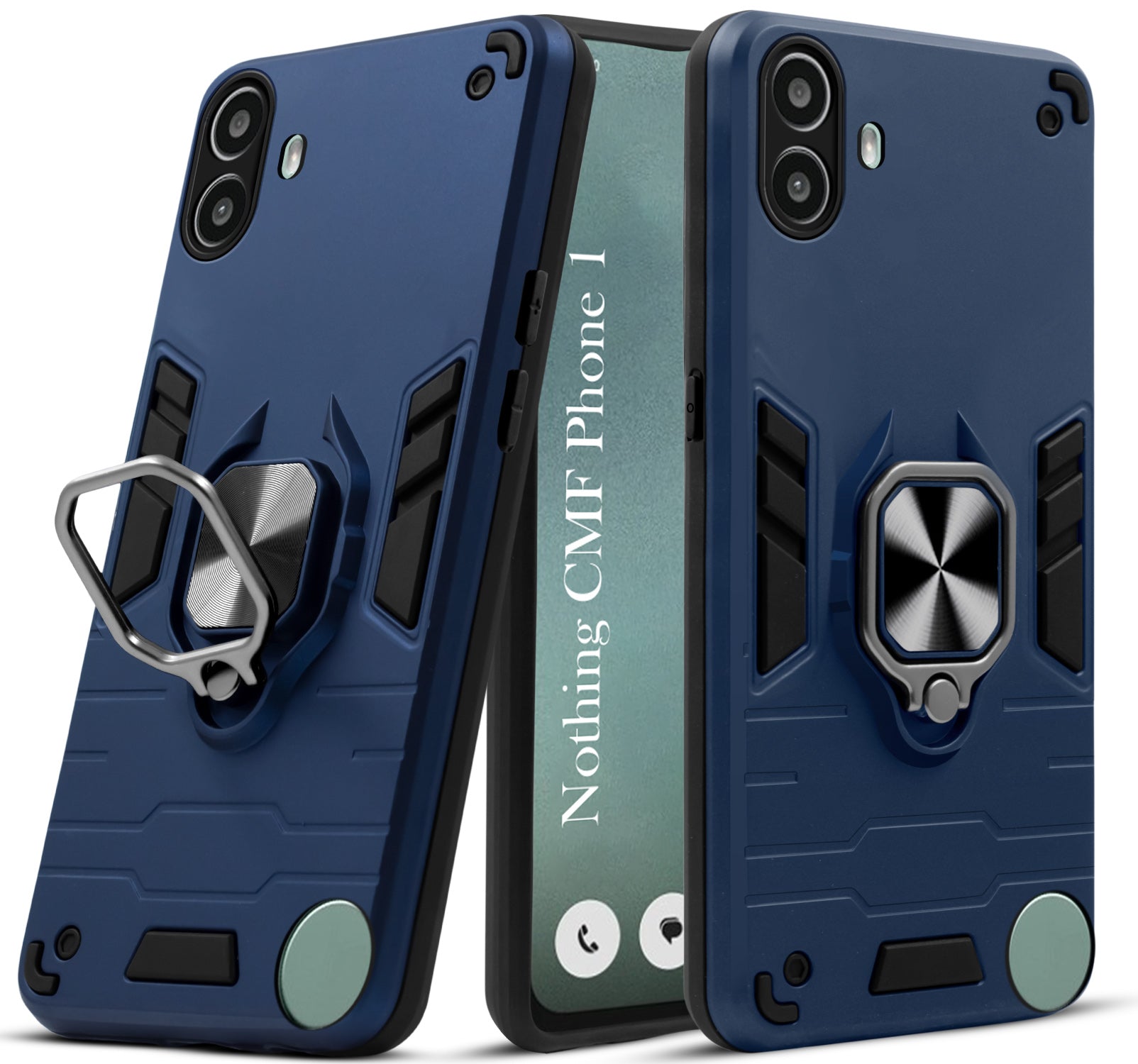 For Nothing CMF Phone 1 Back Cover Case (Shockproof Polycarbonate Dual Layer Hybrid Armor)