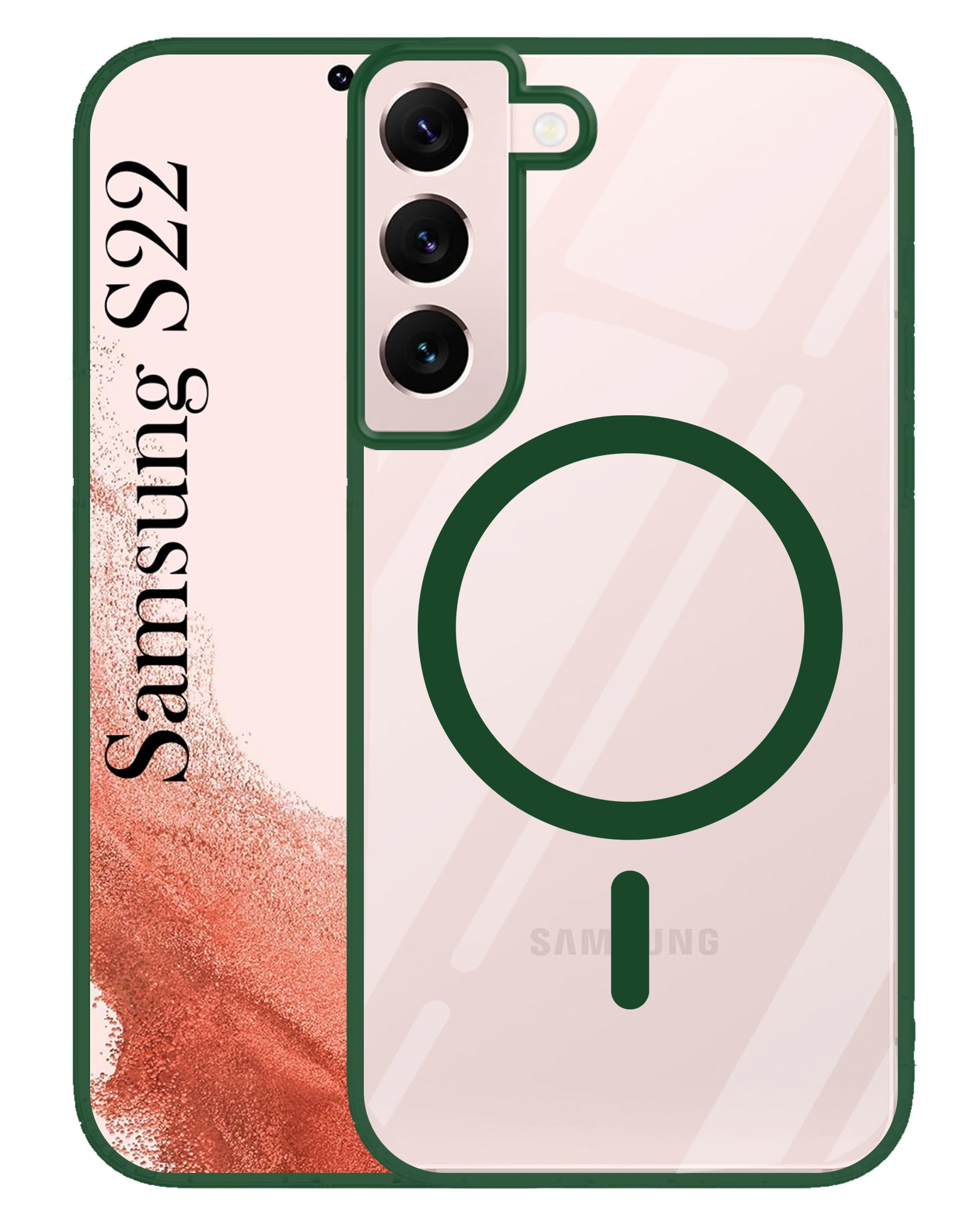 For Samsung Galaxy S22 5G Back Cover Case (MagSafe Compatible Wireless Charging | Hybrid Camera Bump Protection | Shockproof Polycarbonate Material)