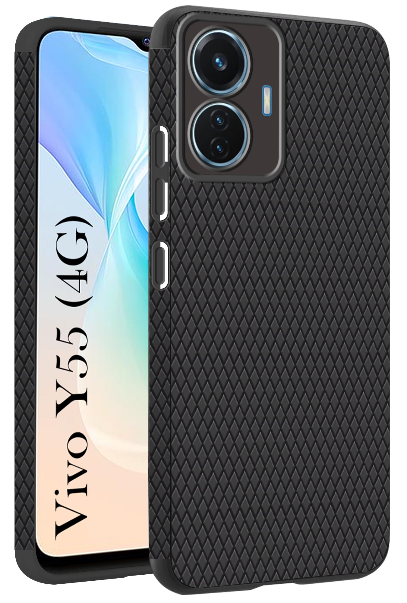 For Vivo Y55 4G Back Cover Case(Liquid Silicone | Side Grip | Camera Protection)