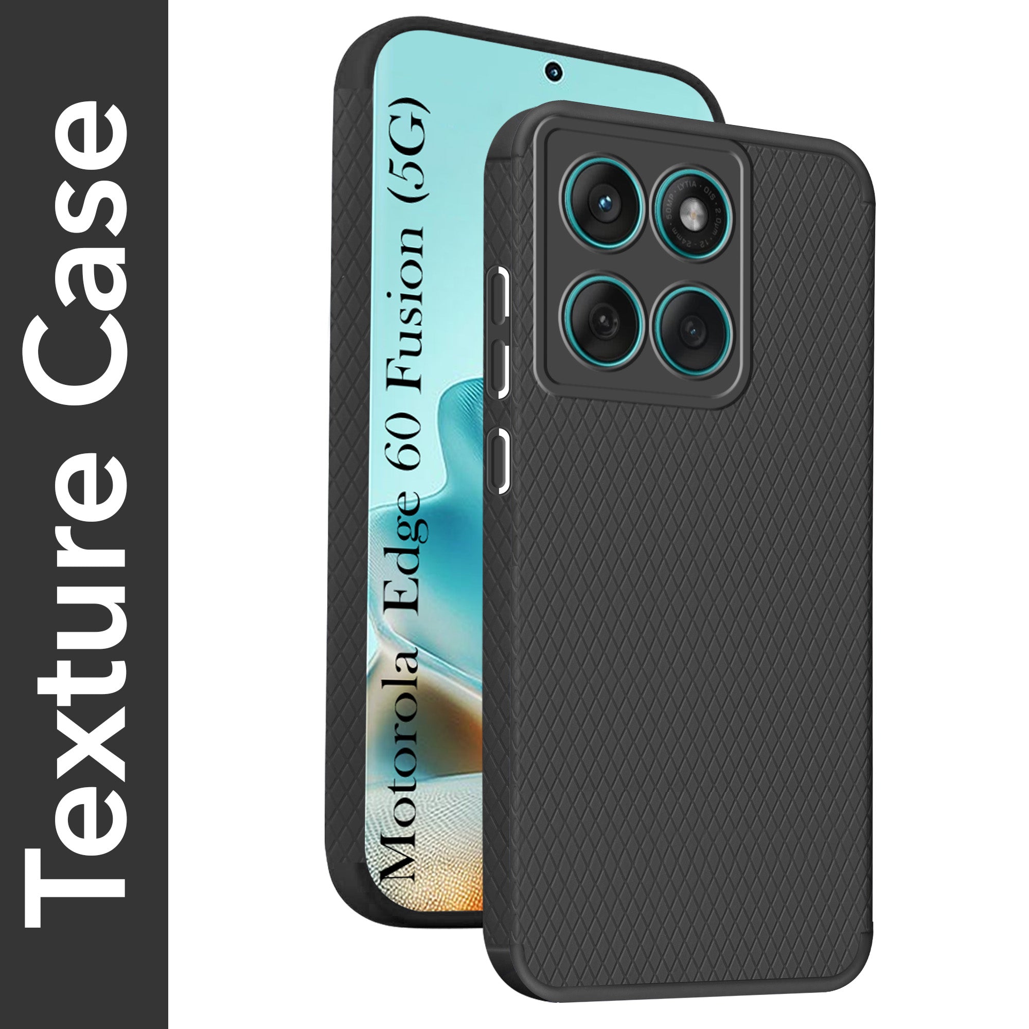For Motorola Moto Edge 60 Fusion Back Cover Case (Liquid Silicone | Side Grip | Camera Protection)