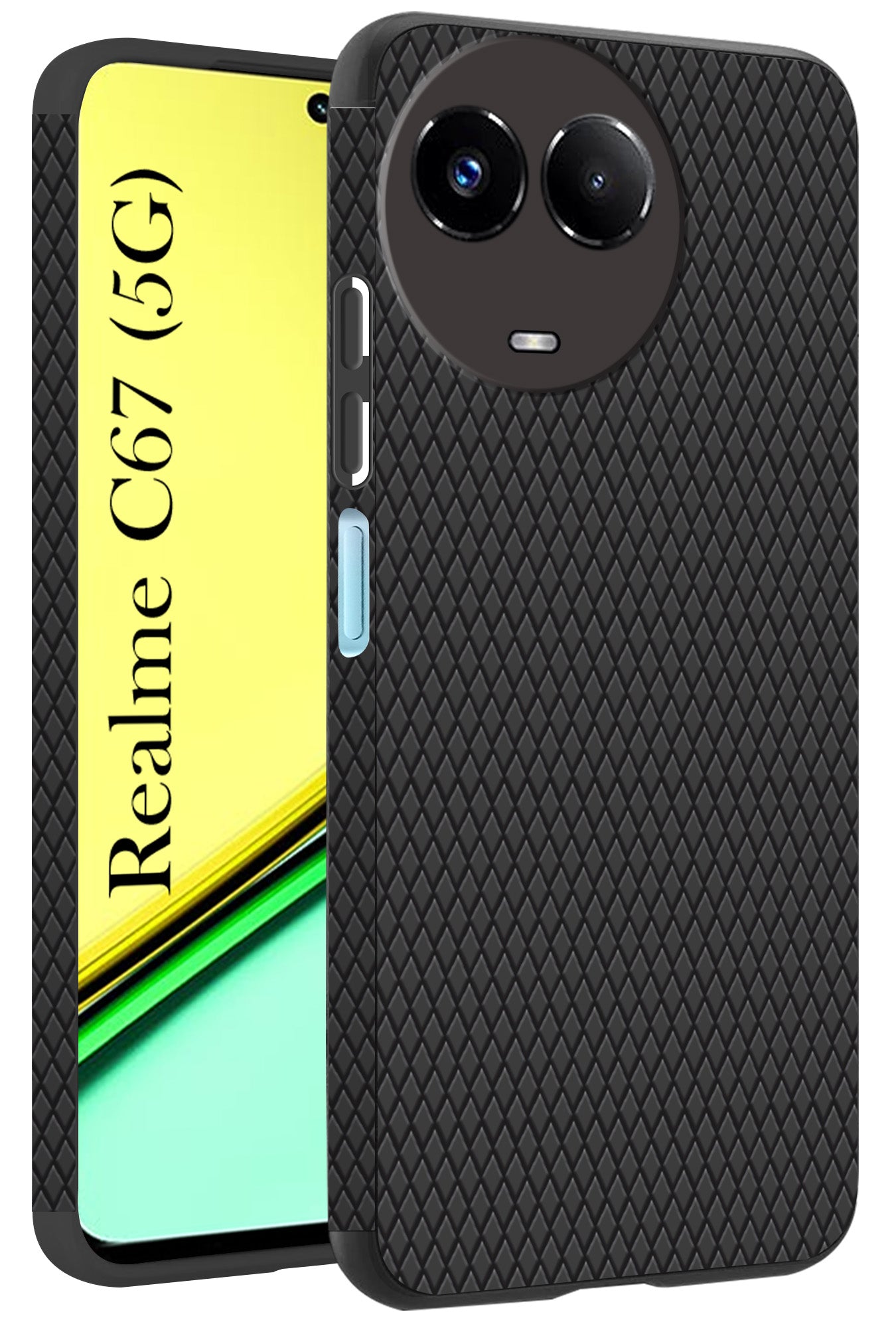 For Realme C67 Back Cover Case (Liquid Silicone | Side Grip | Camera Protection)