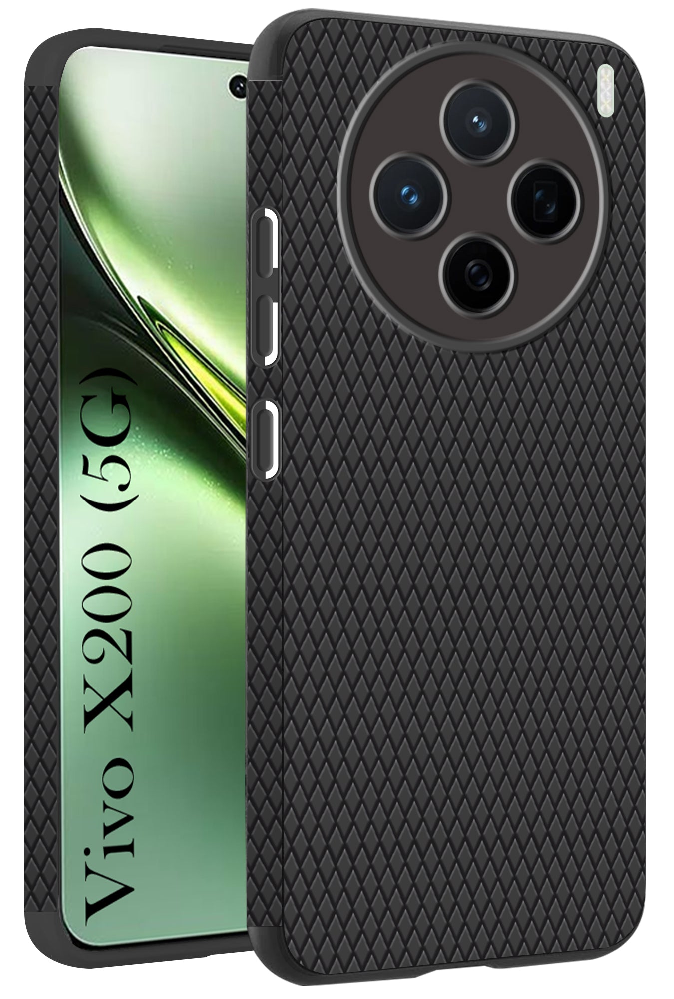 For Vivo X200 5G Back Cover Case (Liquid Silicone | Side Grip | Camera Protection)