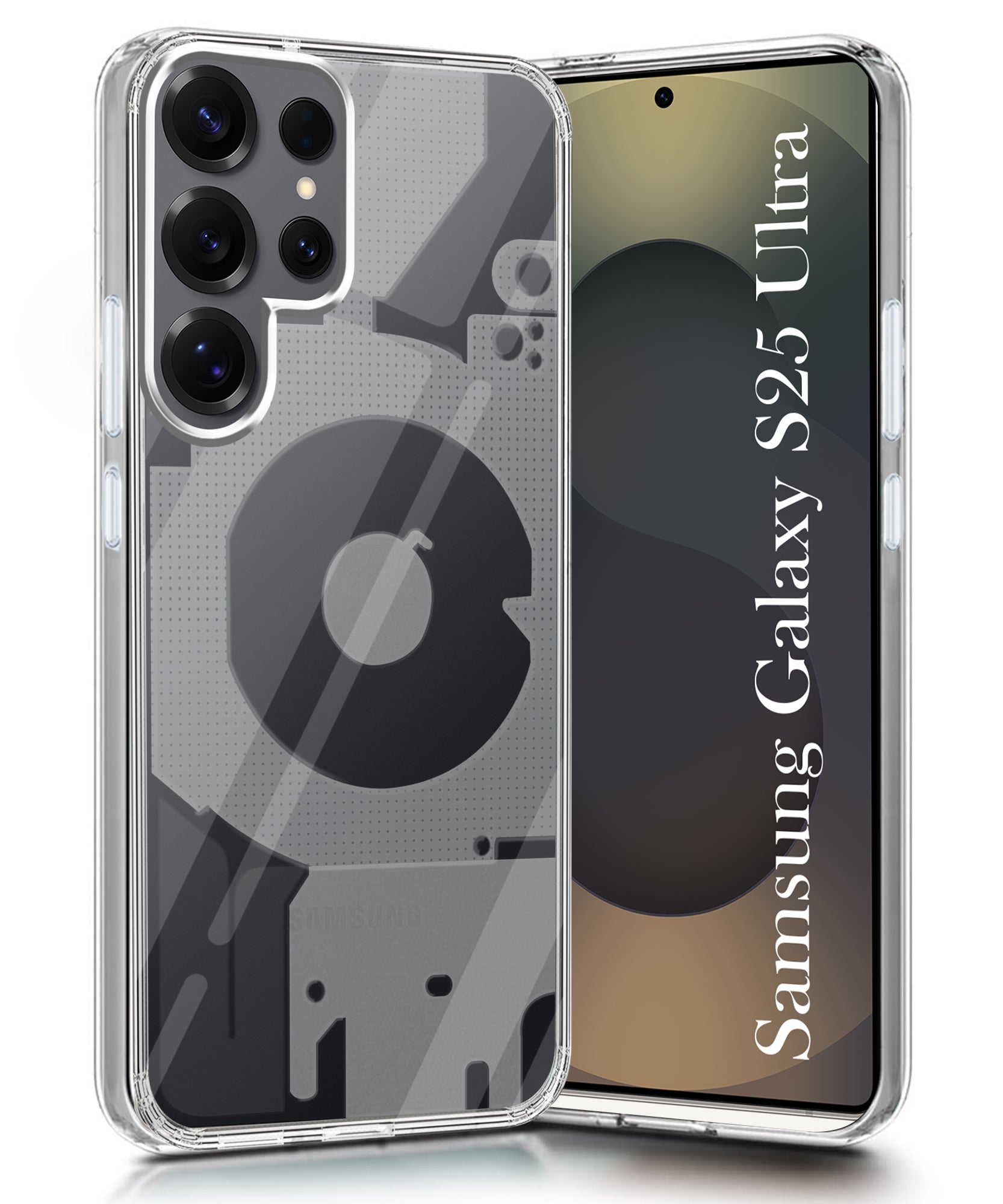 For Samsung Galaxy S25 Ultra Back Cover (Silicone Matte Shockproof Case with Camera Protection | Soft and Flexible | Transparent)
