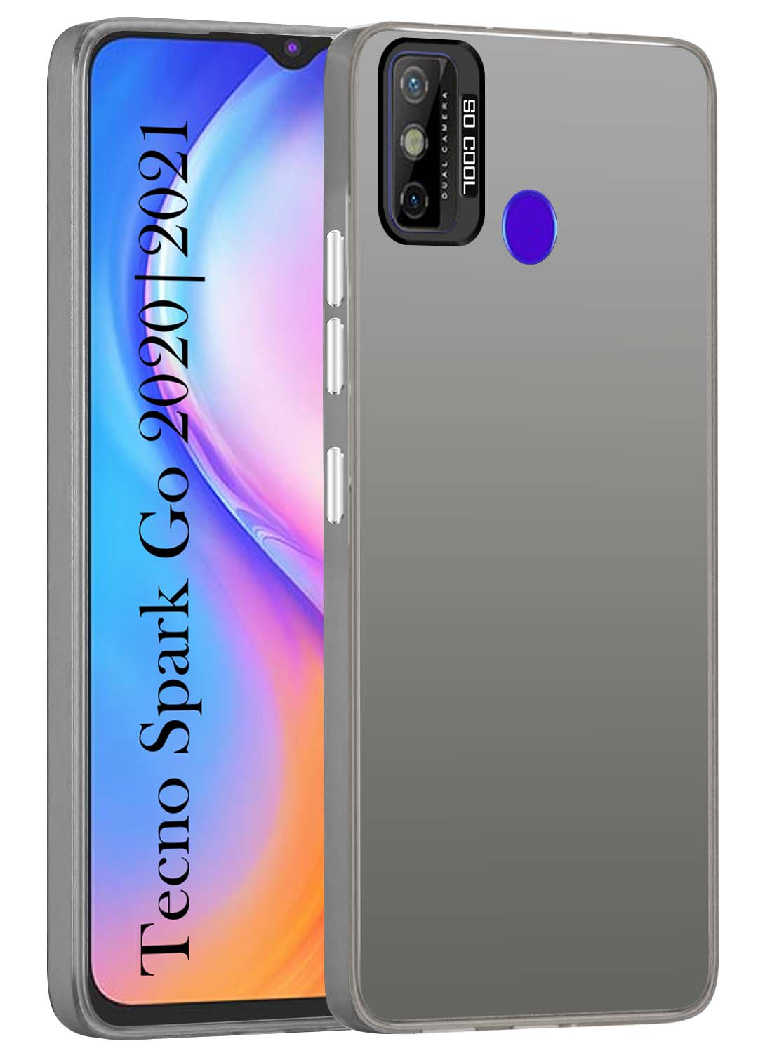 For Tecno Spark Go 2020 | Go 2021 Hard Back Cover Case (Velvet Touch | Professional Glossy Finish | Camera Protection Bump)