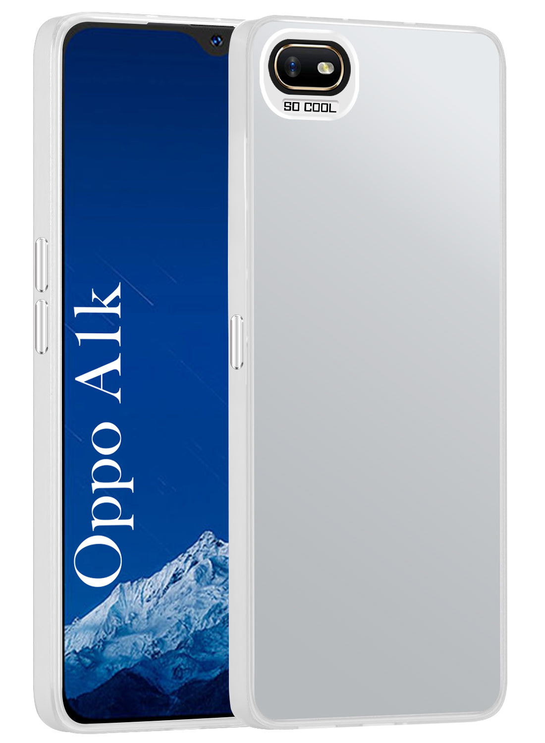 For Oppo A1k Hard Back Cover Case (Velvet Touch | Professional Glossy Finish | Camera Protection Bump)