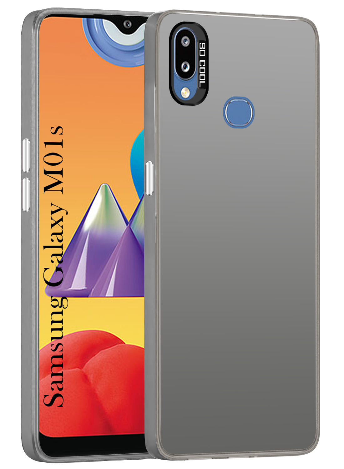 For Samsung Galaxy M01s Hard Back Cover Case (Velvet Touch | Professional Glossy Finish | Camera Protection Bump)