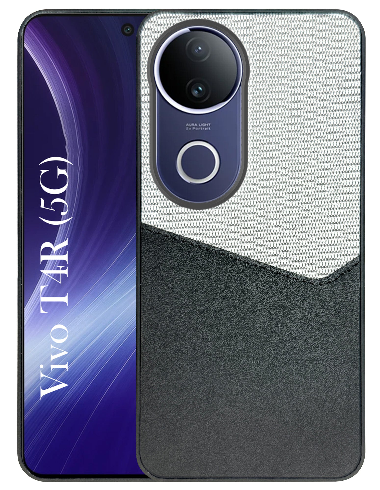 For Vivo T4R Back Cover Case (Ultimate Shockproof Bumpers | Anti Yellow | Rugged Armor | Hybrid PC | Black )