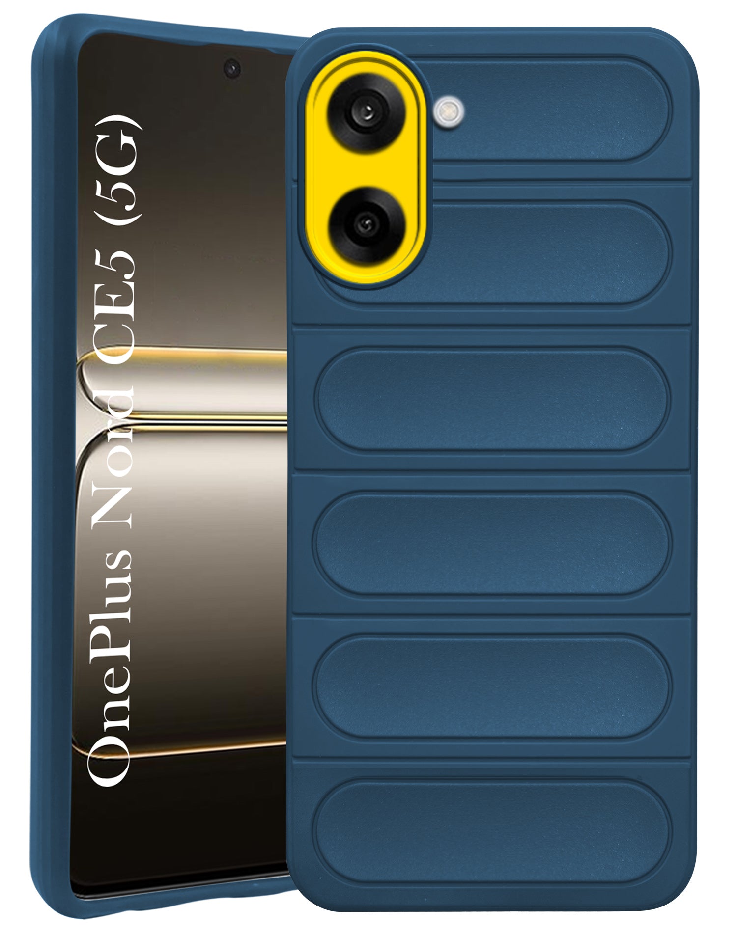 For Oneplus Nord CE 5 Back Case Cover (Matte Liquid Silicone| Professional Wave Design | Camera Protection Ring | Shockproof Anti Slip Grip)