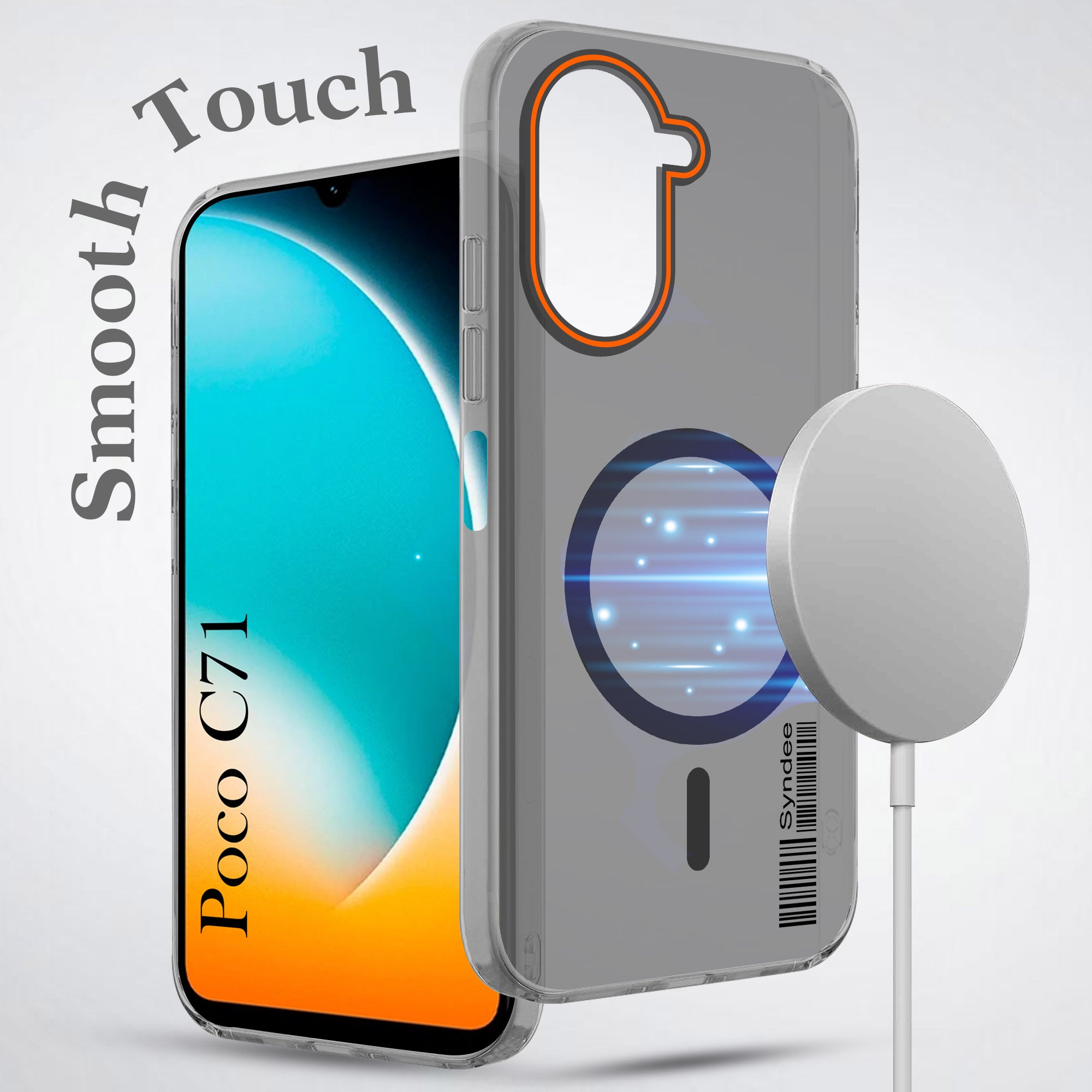 For Poco C71 Back Cover Case (Soft Touch | Camera Bump Protection | MagSafe Compatible | Matte Finish)