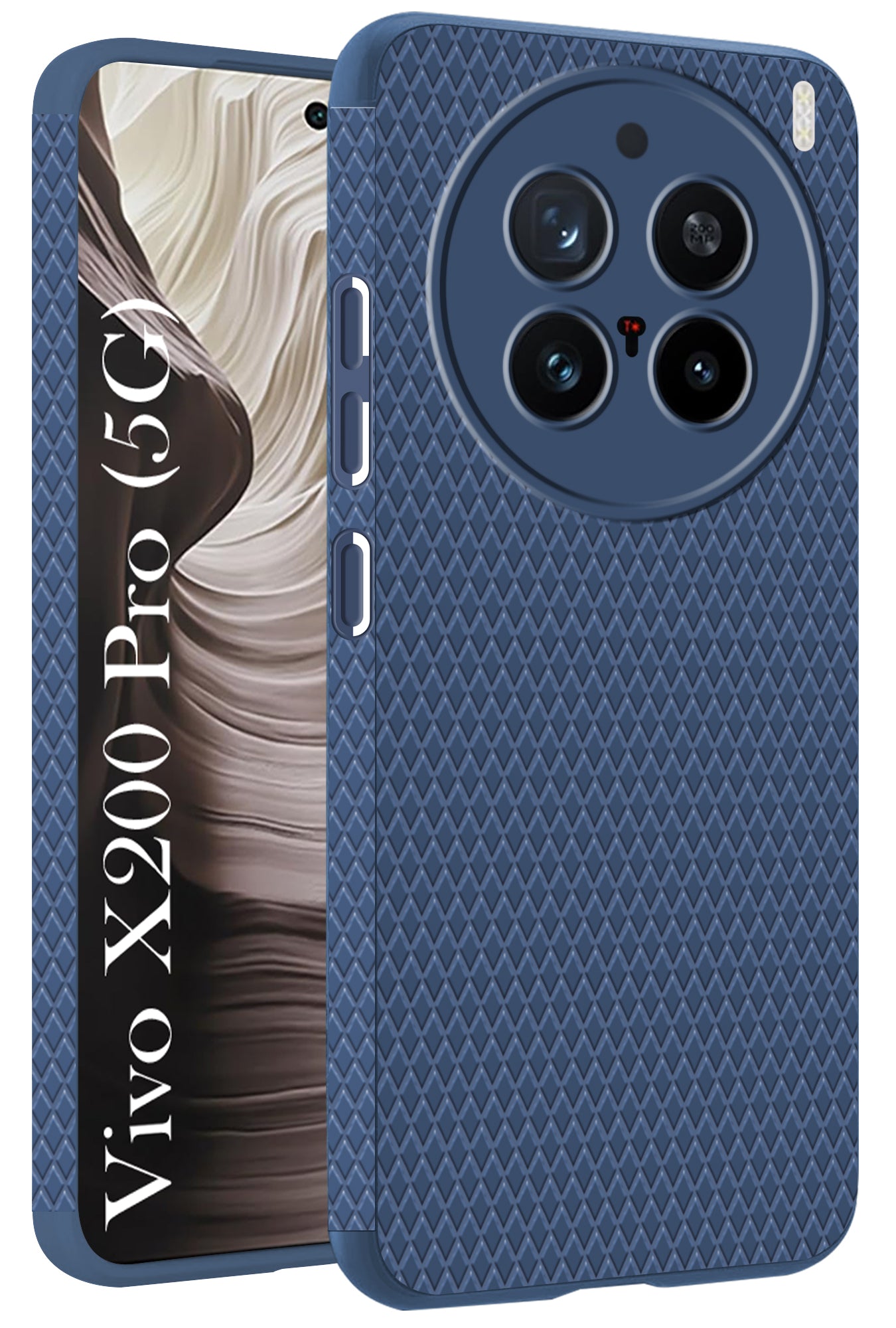 For Vivo X200 Pro 5G Back Cover Case (Liquid Silicone | Side Grip | Camera Protection)