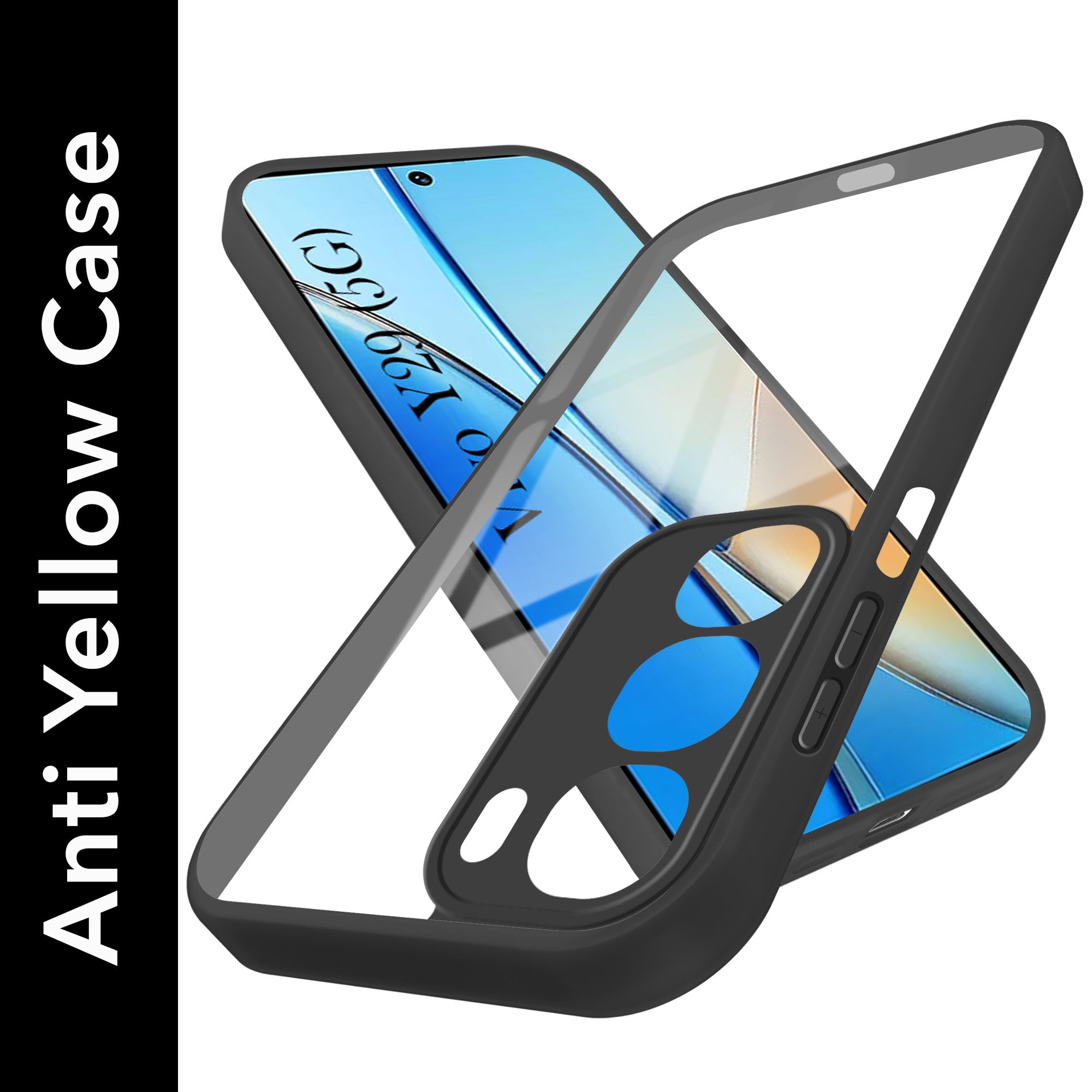 For Vivo Y29 Back Cover Case (Lifetime Anti Yellow | Anti Scratch | Crystal Clear Shockproof)