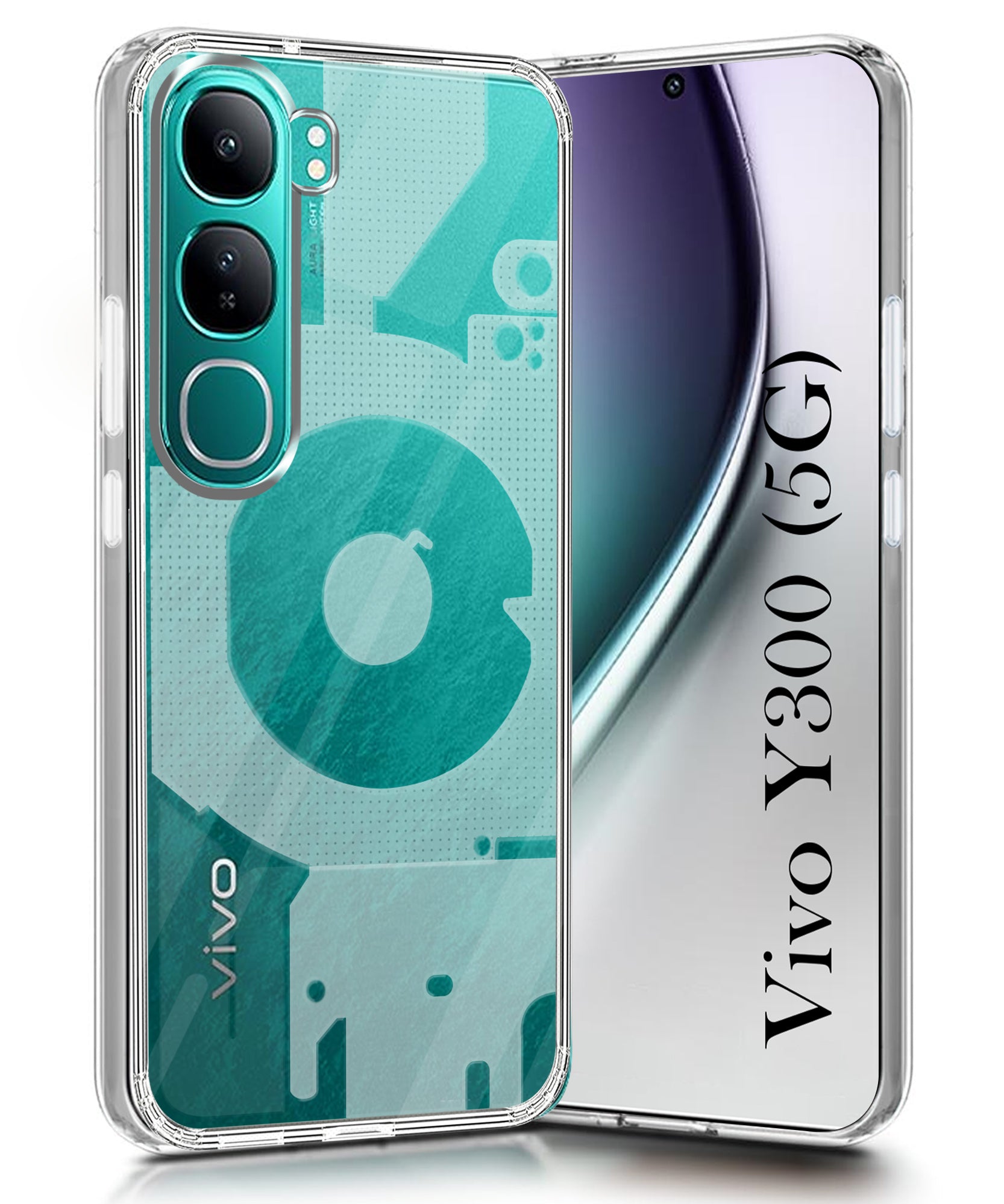 For Vivo Y300 Back Cover (Silicone Matte Shockproof Case with