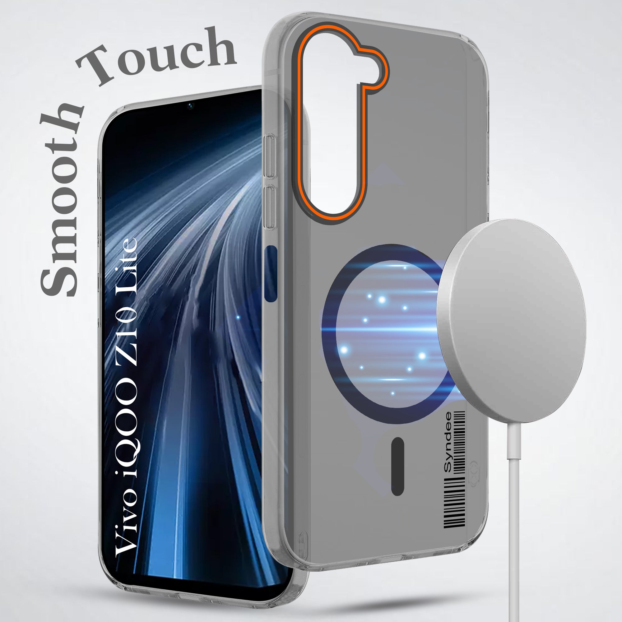 For Vivo iQOO Z10 Lite Back Cover Case (Soft Touch | Camera Bump Protection | MagSafe Compatible | Matte Finish)