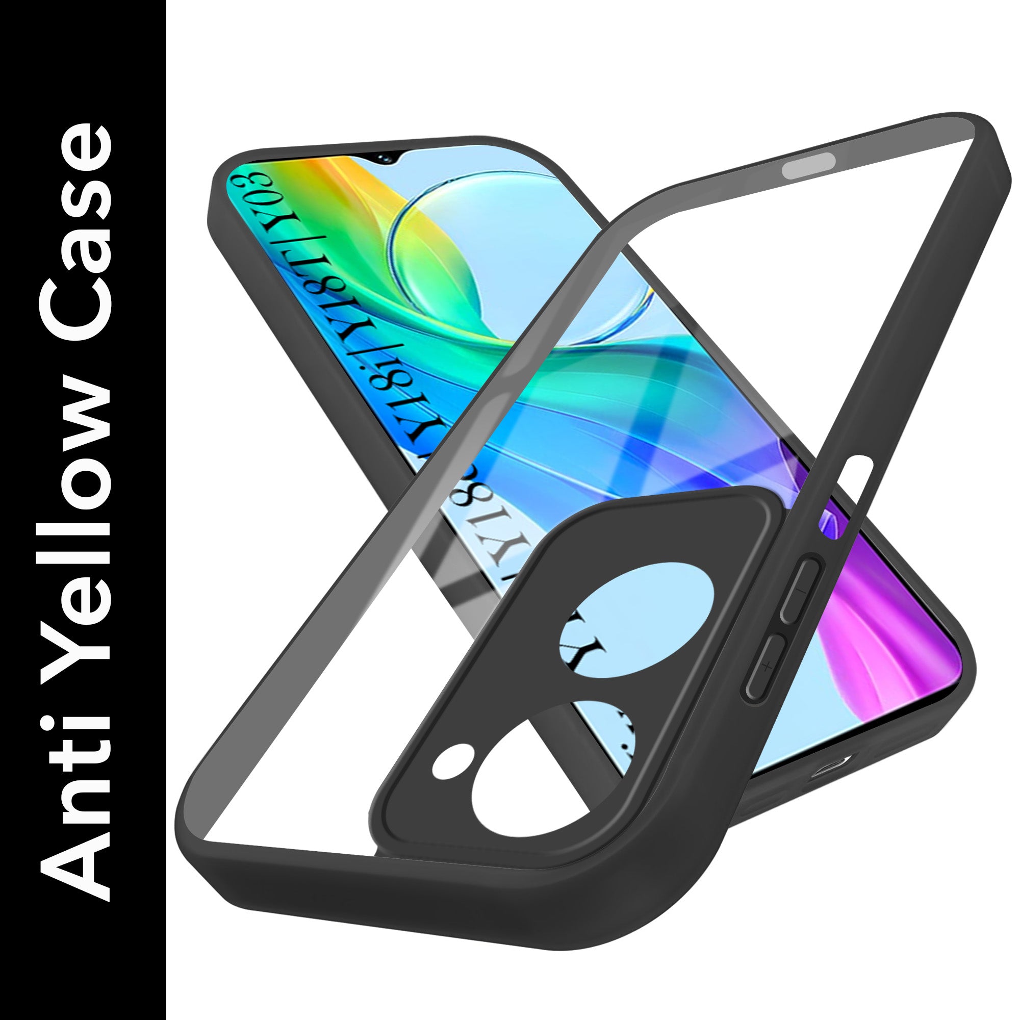 For Vivo Y18 | Y18e | Y03 | Y18i | Y18t Back Cover Case (Lifetime Anti Yellow | Anti Scratch | Crystal Clear Shockproof)