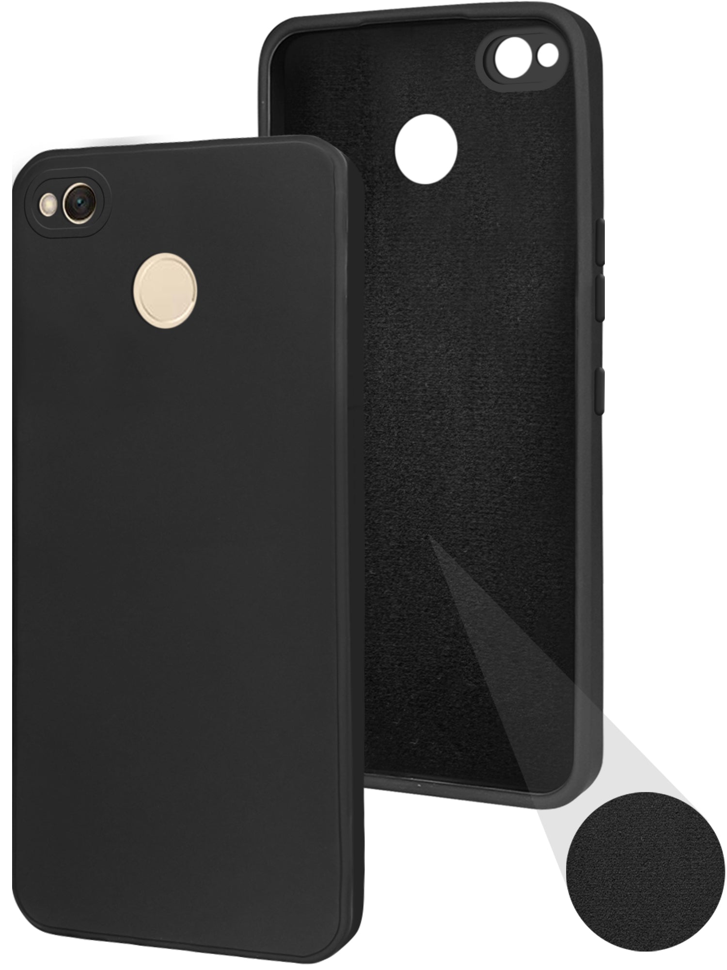 For Xiaomi Redmi 4 Back Cover ( Silicone Clear Shockproof Case with Camera Protection | Soft and Flexible | Transparent)