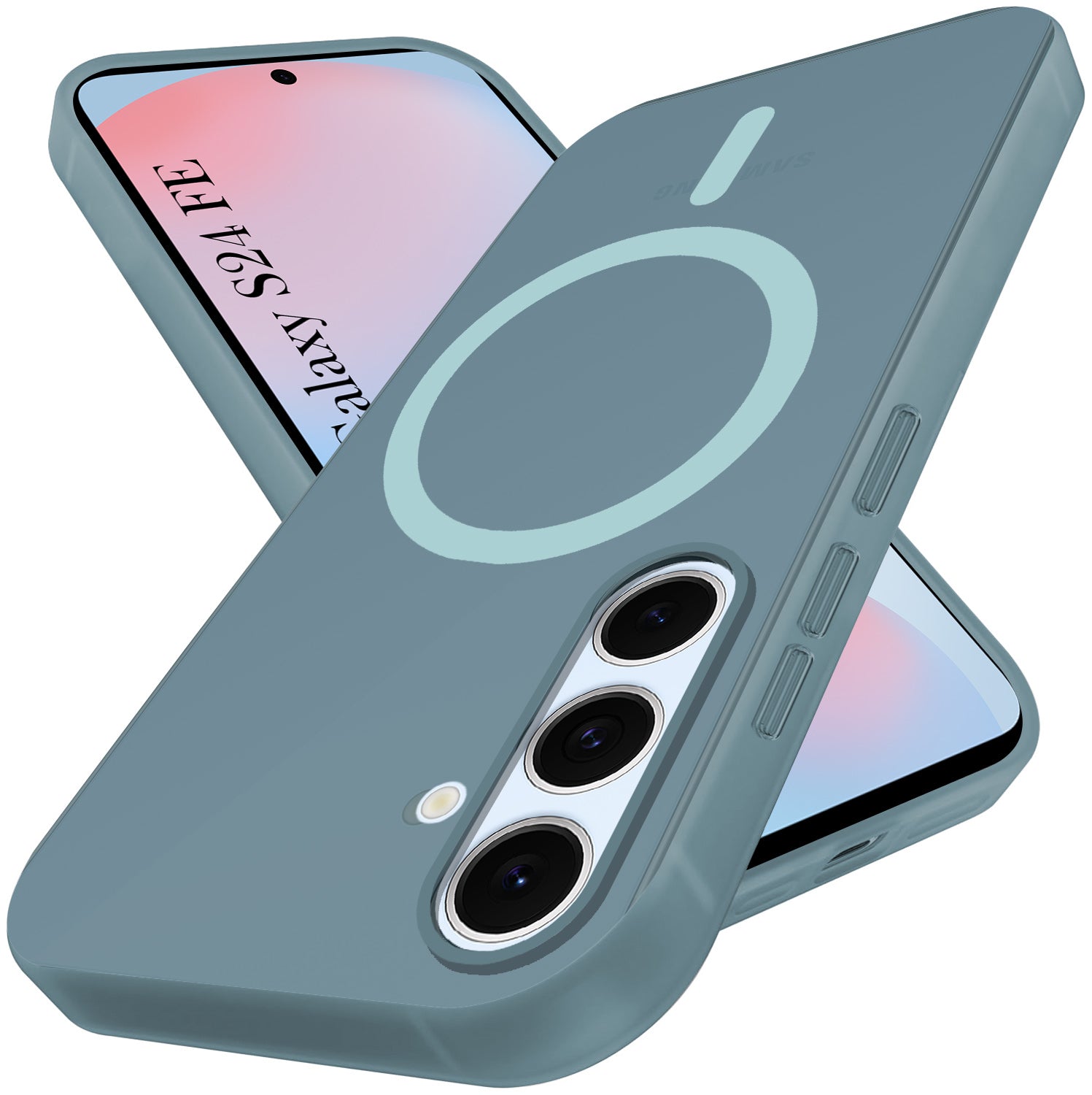 For Samsung Galaxy S24 FE Back Cover Case (Frosted Matte Feel | MagSafe Compatible Wireless Charging | Polycarbonate Material)