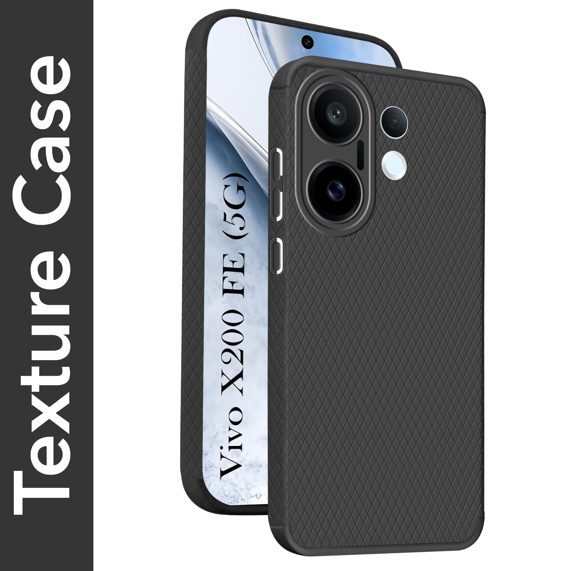 For Vivo X200 FE Back Cover Case (Liquid Silicone | Side Grip | Camera Protection)