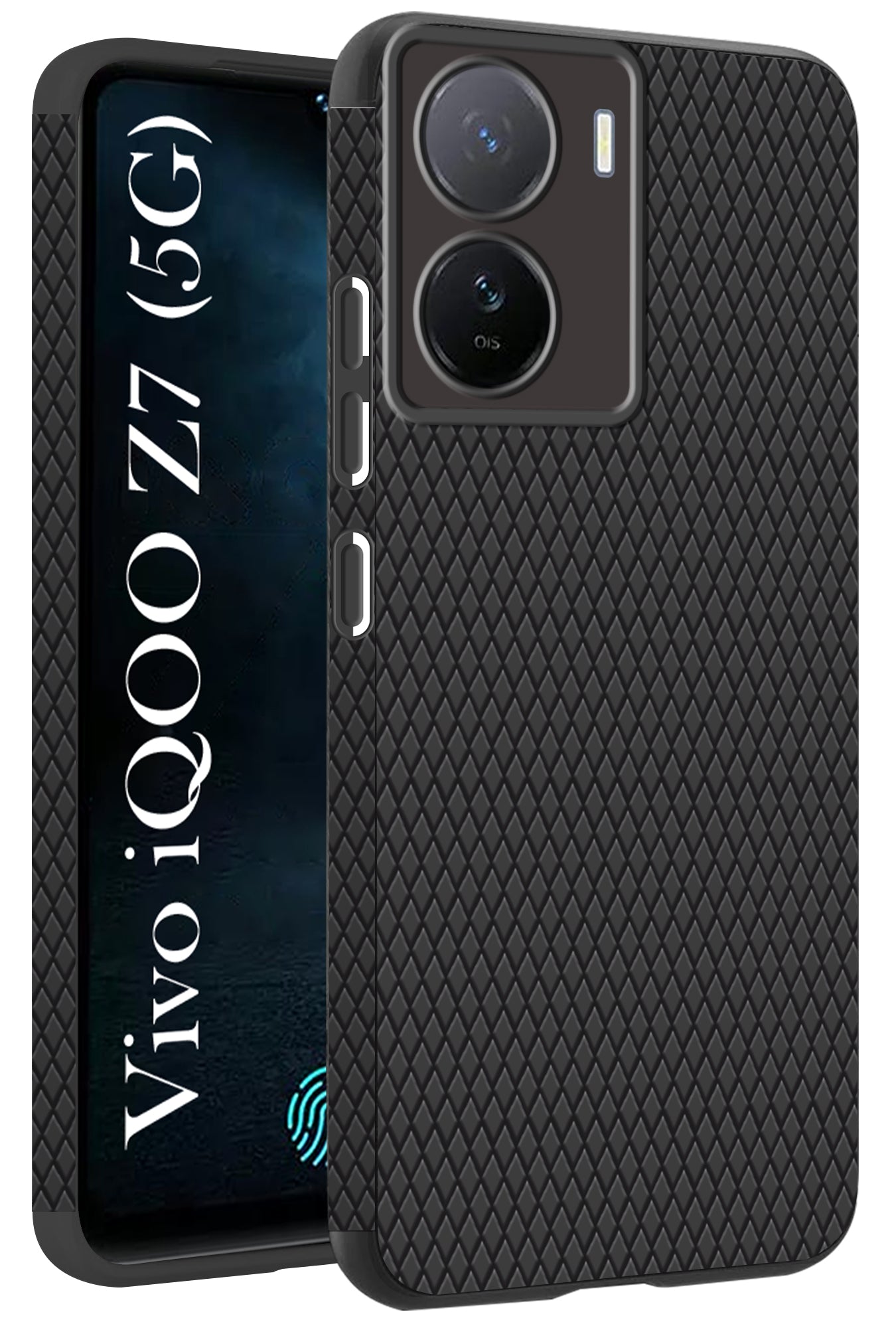 For Vivo IQOO Z7 5G Back Cover Case (Liquid Silicone | Side Grip | Camera Protection)