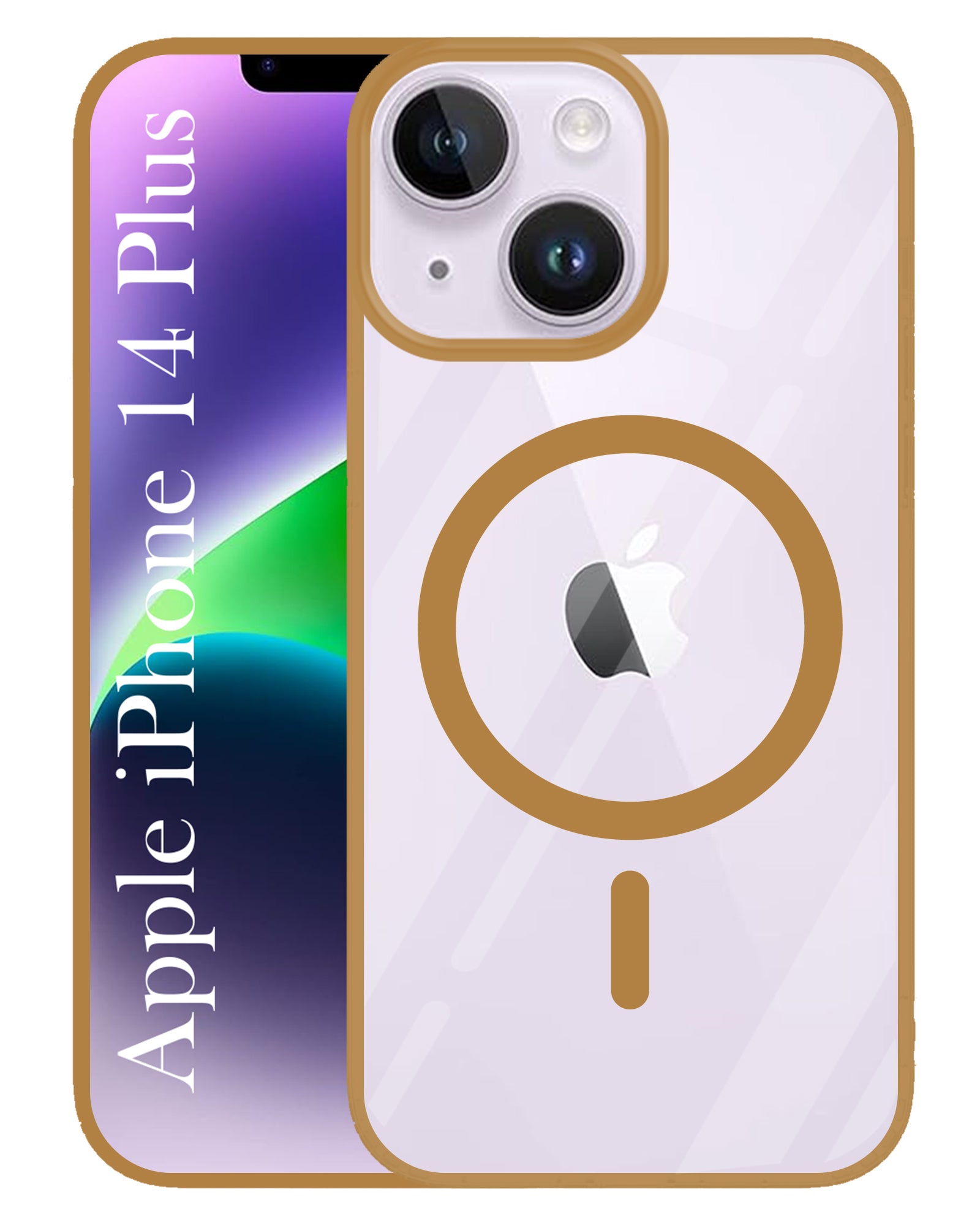 For Apple iPhone 14 Plus Back Cover Case (MagSafe Compatible Wireless Charging | Hybrid Camera Bump Protection | Shockproof Polycarbonate Material)