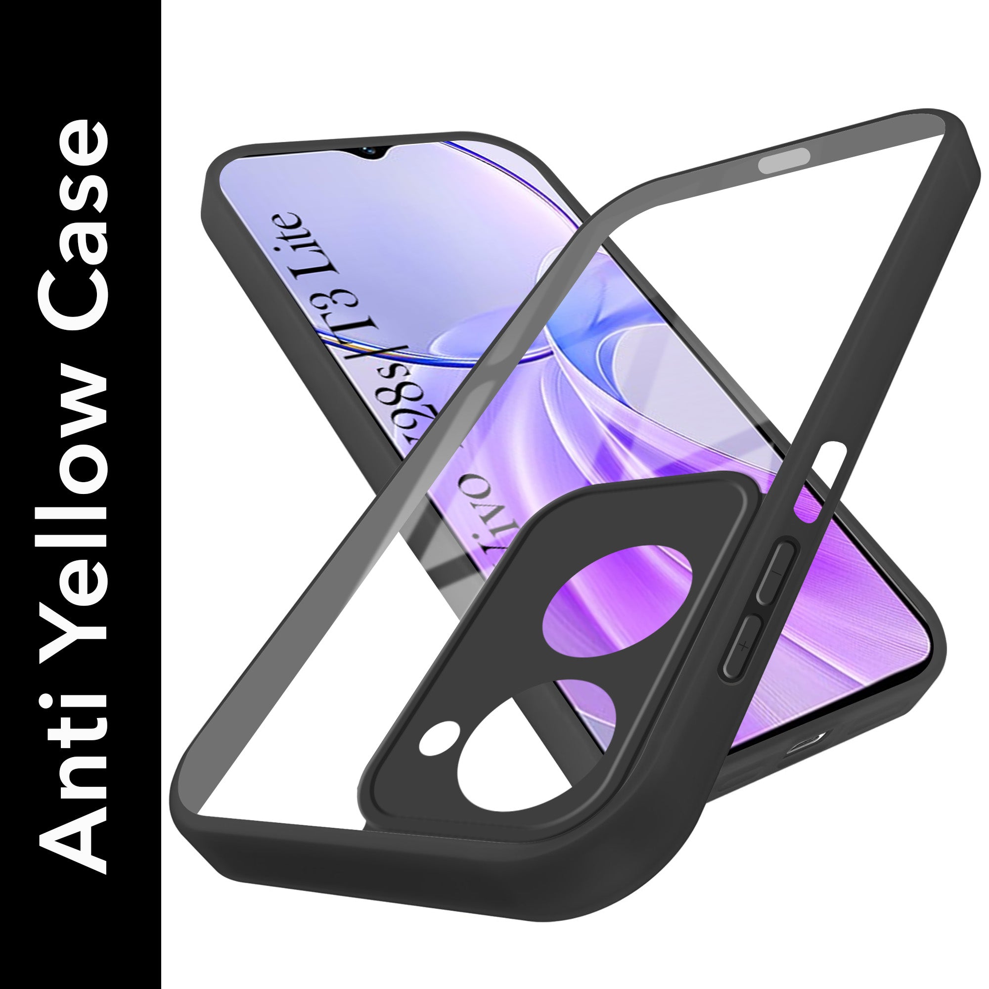 For Vivo Y28s 5G | Vivo T3 Lite 5G Back Cover Case (Lifetime Anti Yellow | Anti Scratch | Crystal Clear Shockproof)