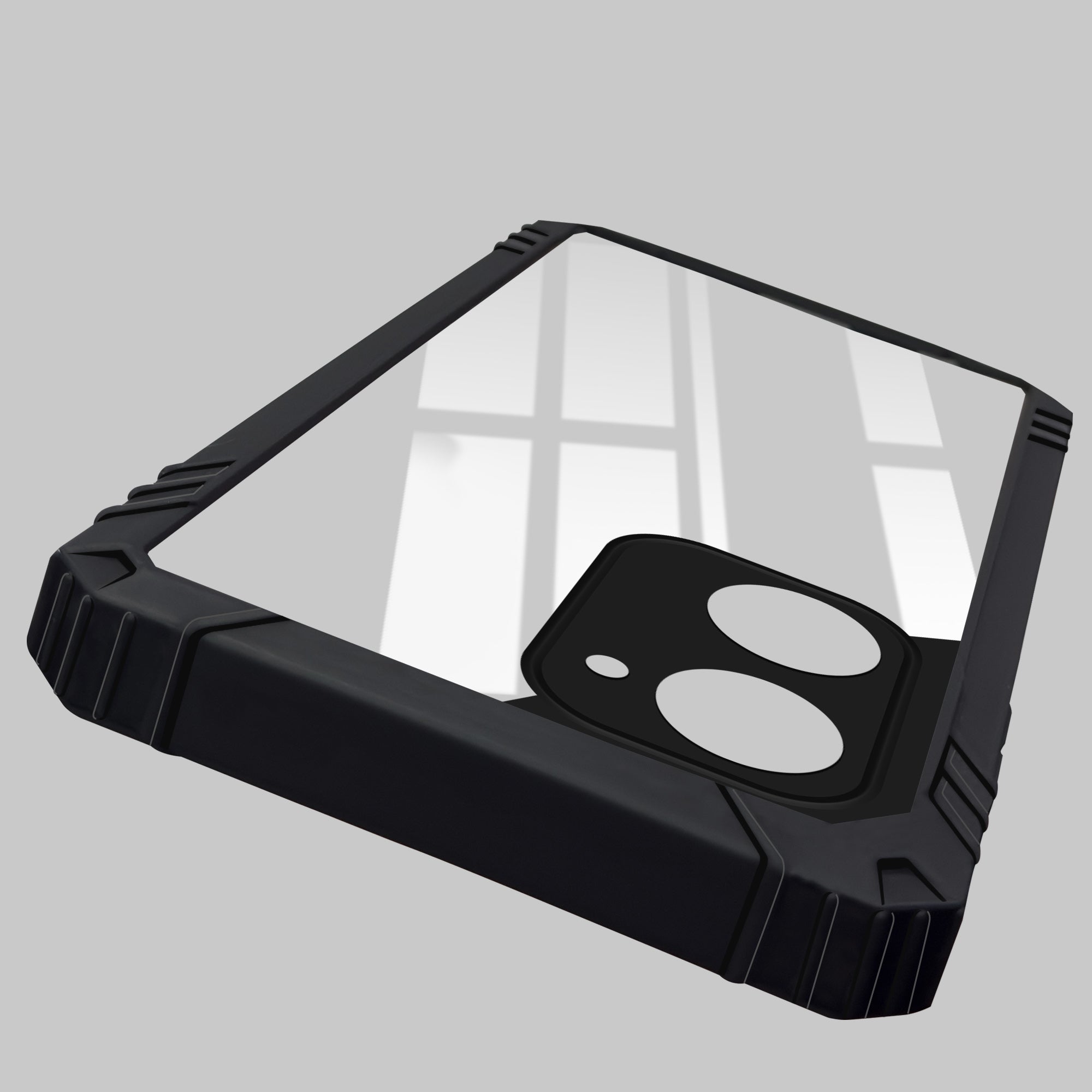 For Vivo iQOO Z9 Lite Back Cover Case (Ultimate Shockproof Bumpers | Anti Yellow | Rugged Armor | Hybrid PC | Black )