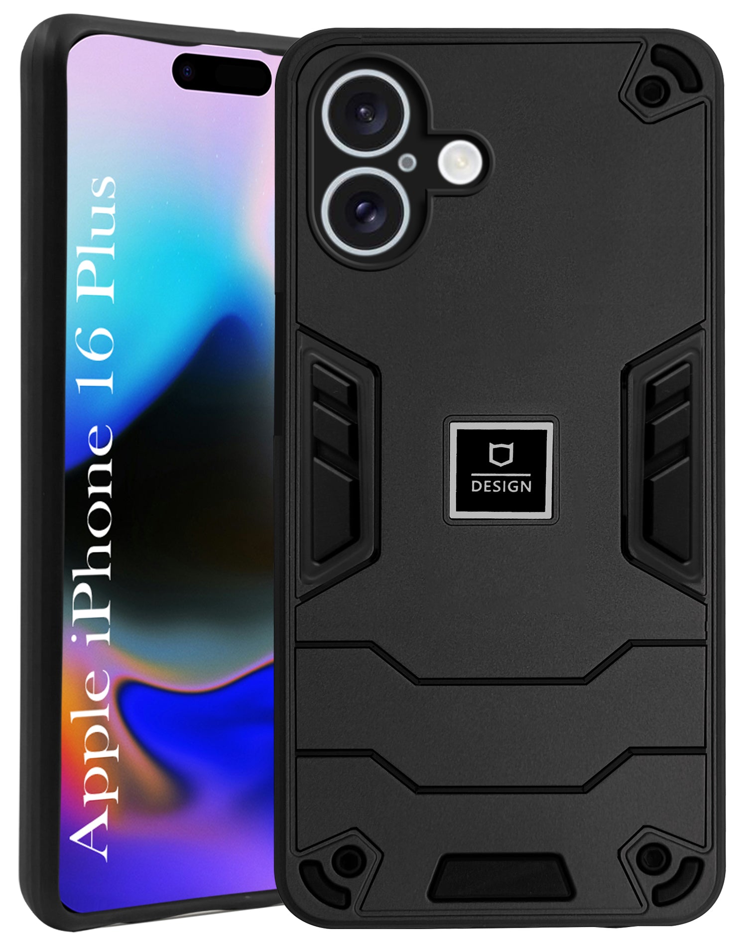 For Apple iPhone 16 Plus Back Cover Case (Lightweight Hybrid Shockproof Polycarbonate)