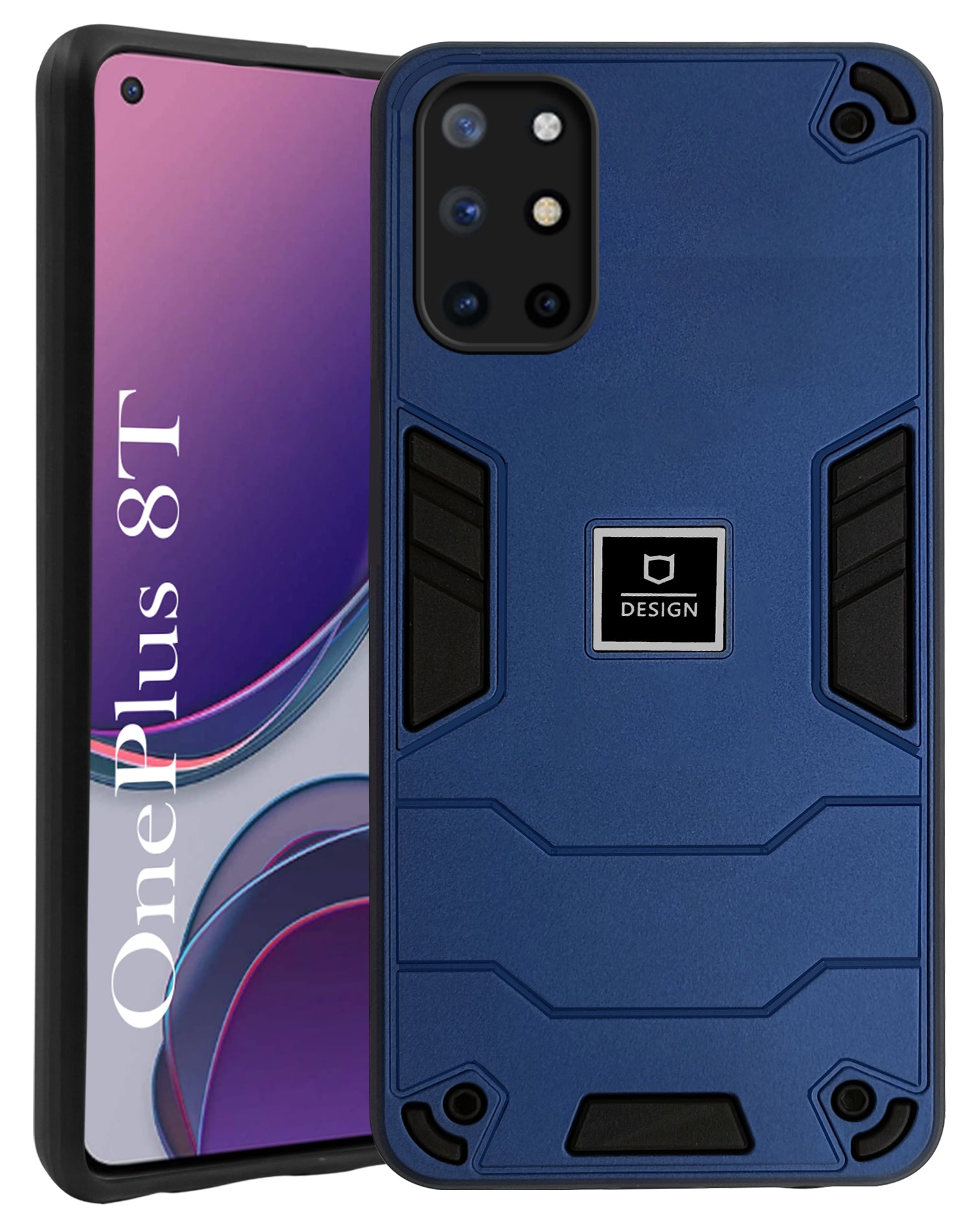 For OnePlus 8T Back Cover Case(Lightweight Hybrid Shockproof Polycarbonate)