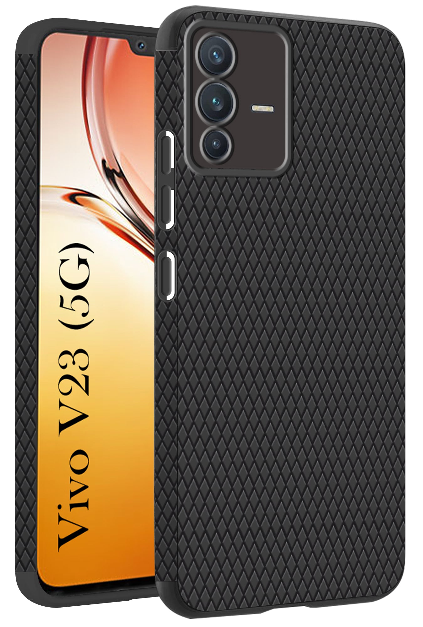 For Vivo V23 5G Back Cover Case (Liquid Silicone | Side Grip | Camera Protection)