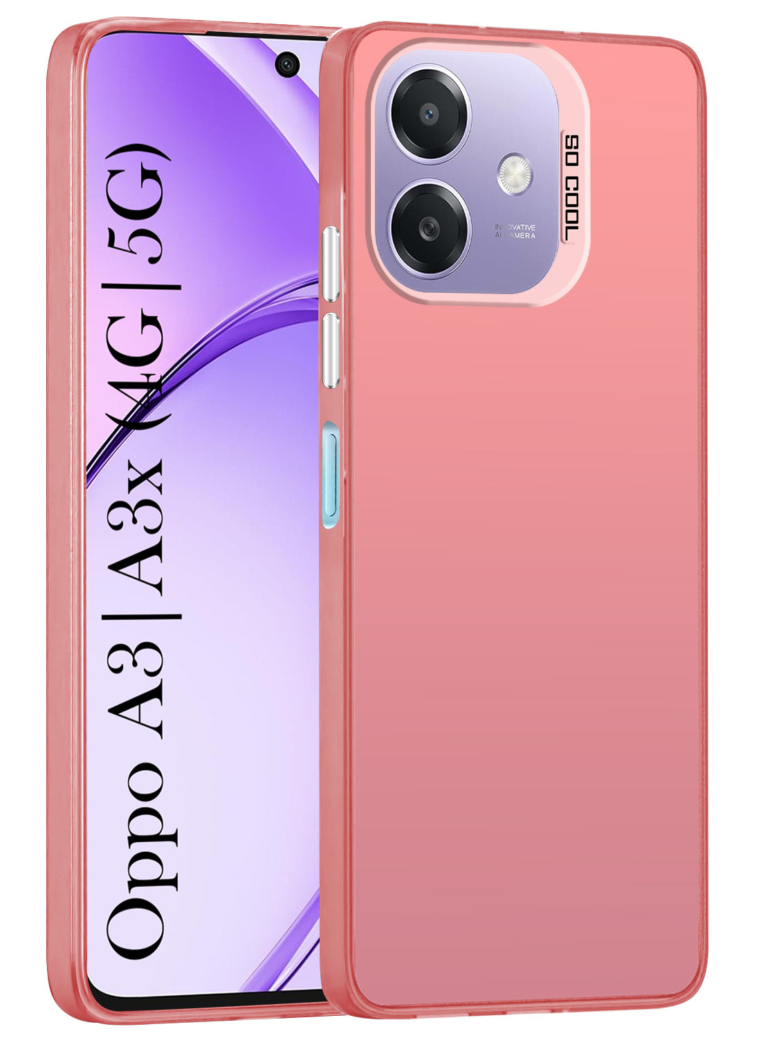 For Oppo A3X 5G | Oppo A3 5G Hard Back Cover Case (Velvet Touch | Professional Glossy Finish | Camera Protection Bump)