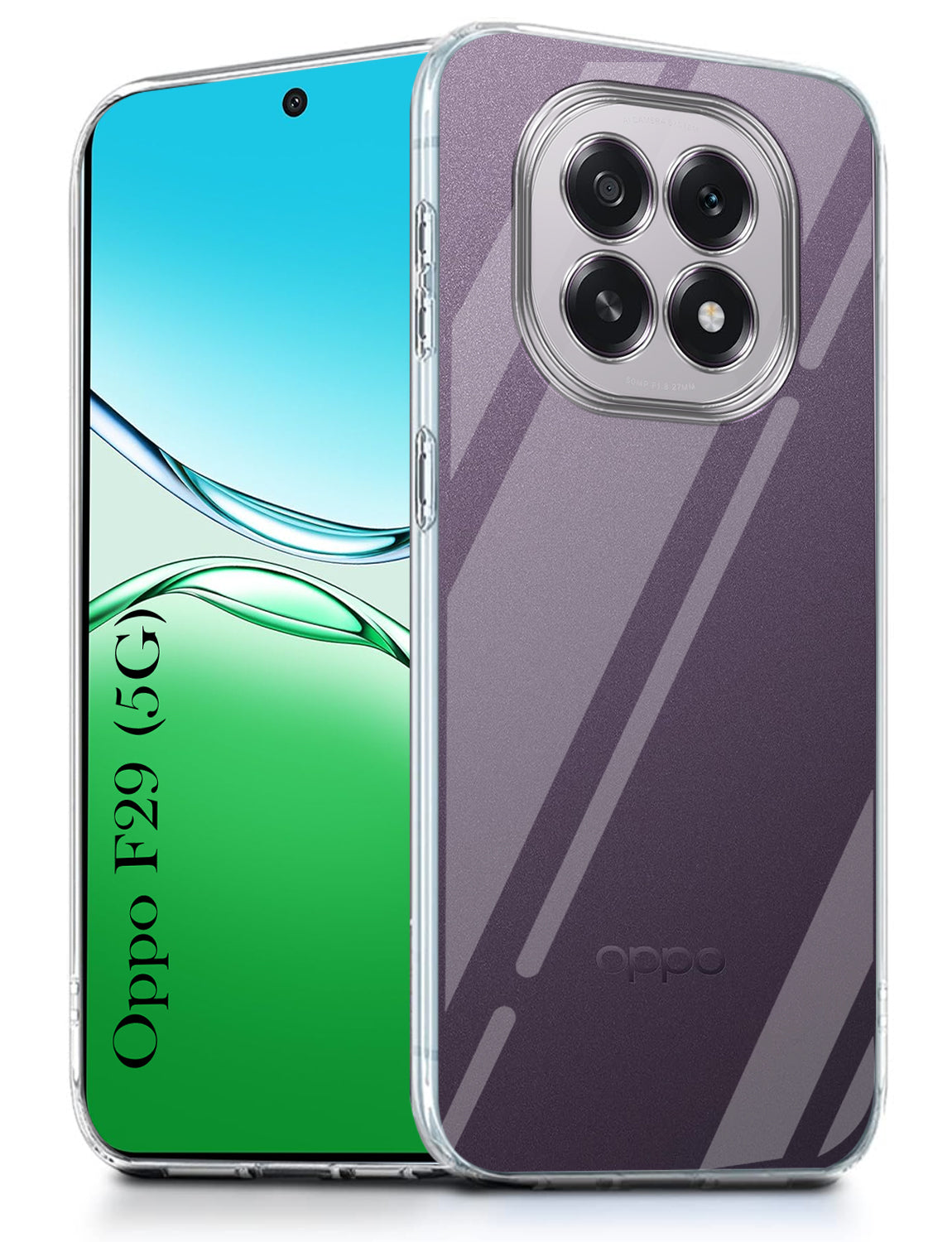 For Oppo F29 Back Cover ( Silicone Clear Shockproof Case with Camera Protection | Soft and Flexible | Transparent)