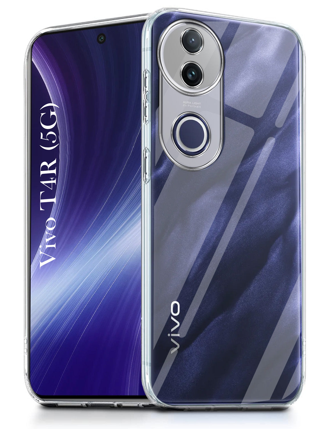 For Vivo T4R Back Cover ( Silicone Clear Shockproof Case with Camera Protection | Soft and Flexible | Transparent)