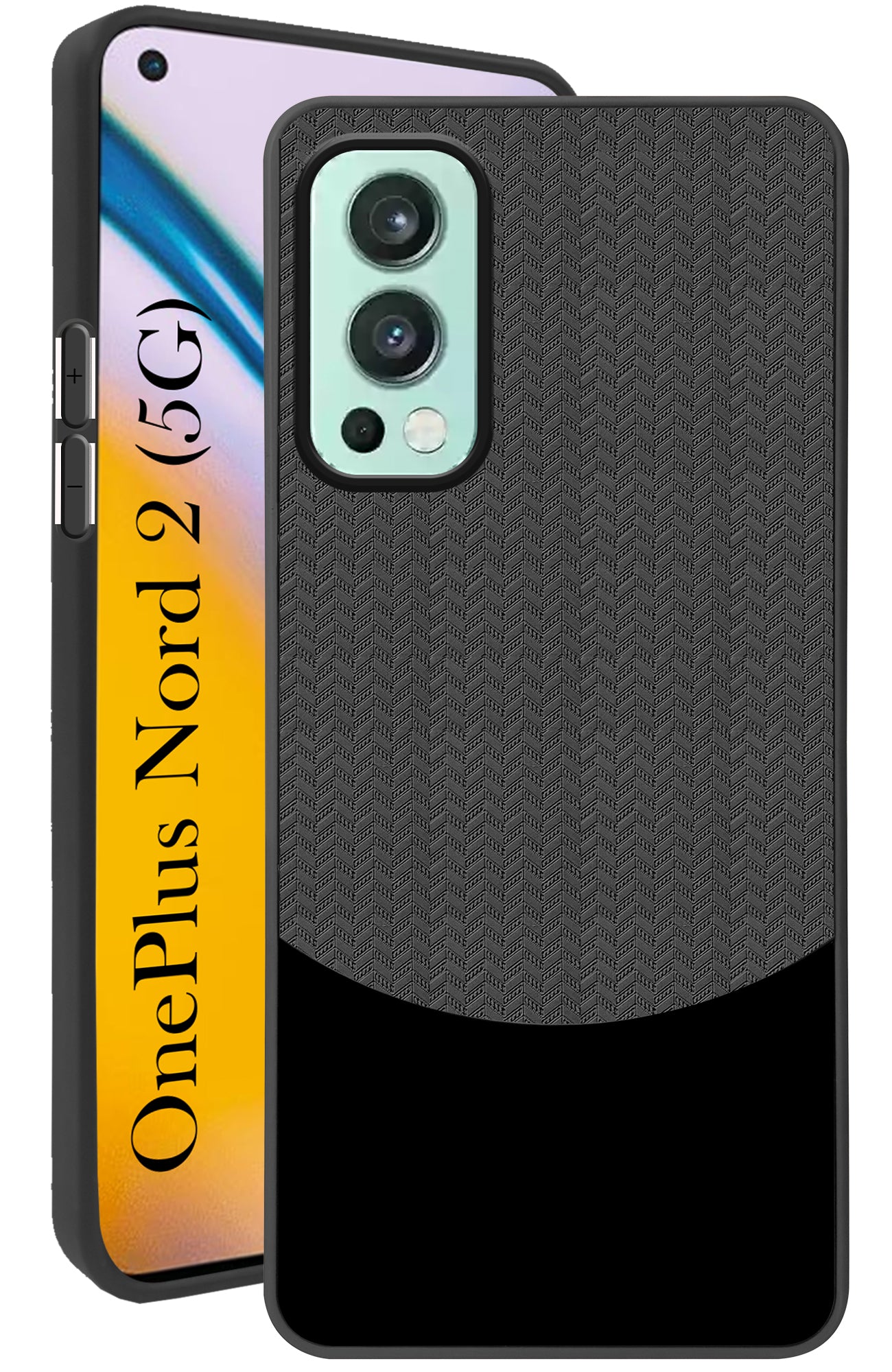 For OnePlus Nord 2 Back Cover Case (Elegant PU Leather Finish | Premium Minimalist Professional | Camera Protection Bump)