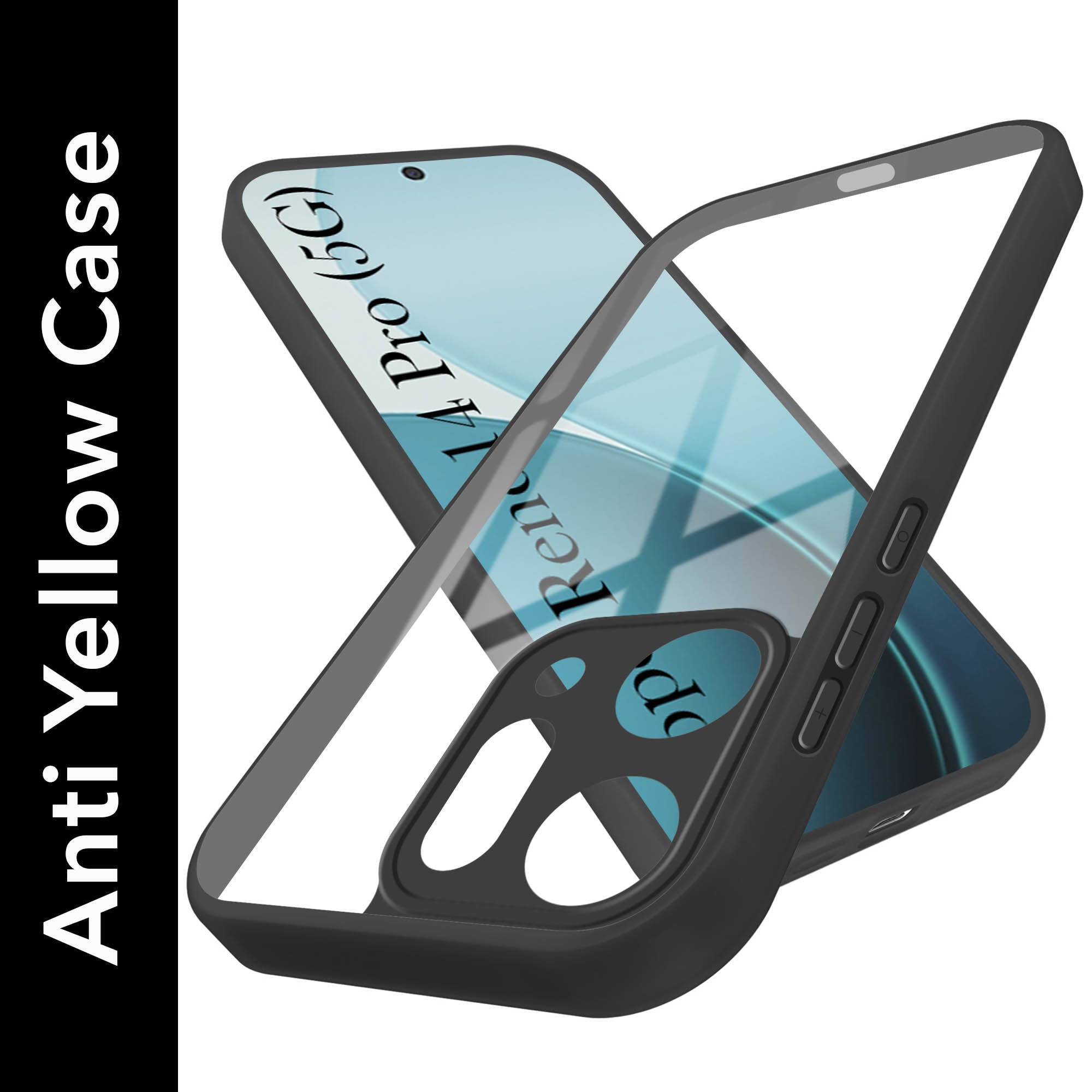 For Oppo Reno14 Pro 5G | Oppo Reno 14 Pro 5G Back Cover Case (Lifetime Anti Yellow | Anti Scratch | Crystal Clear Shockproof)