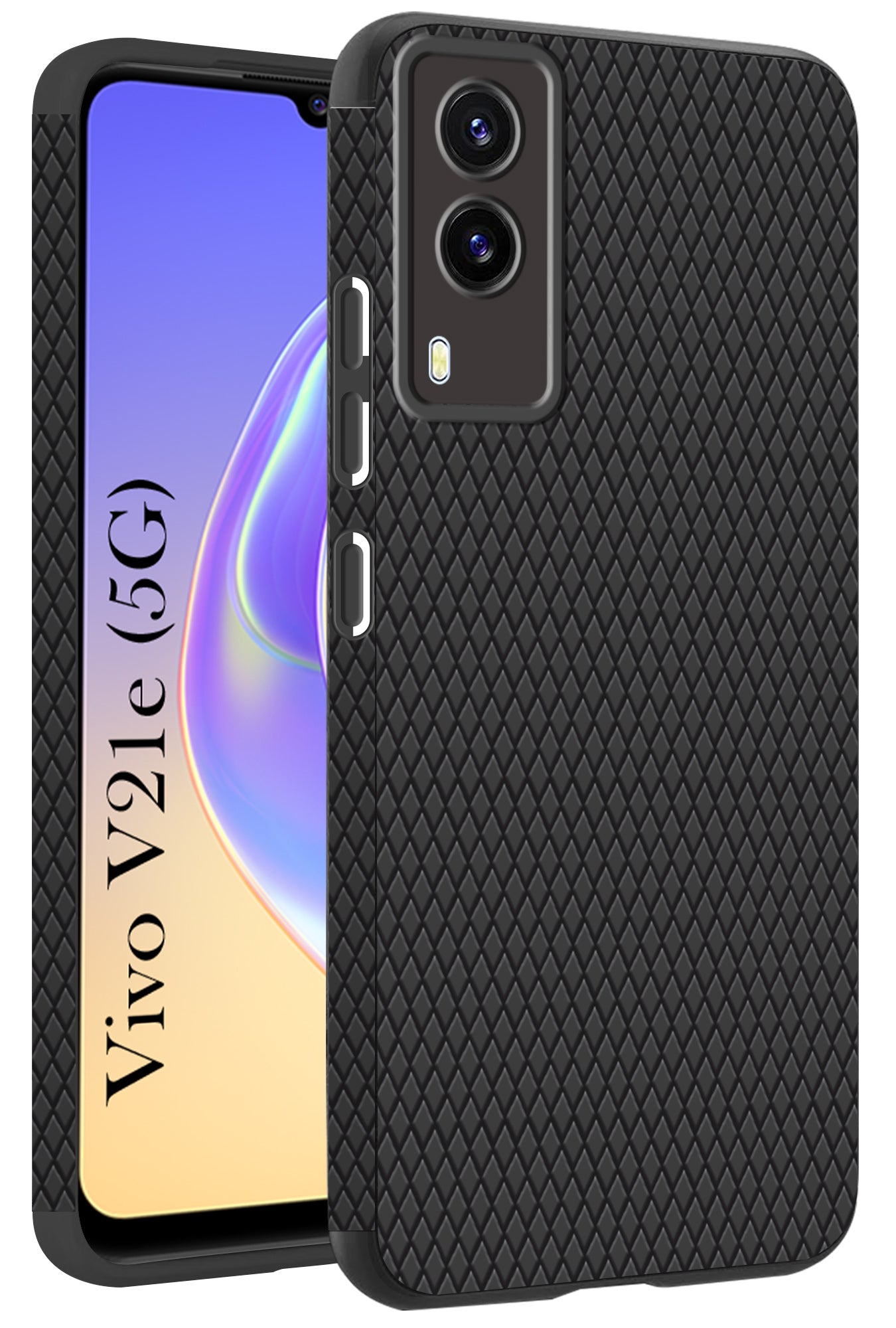 For Vivo V21e 5G Back Cover Case (Liquid Silicone | Side Grip | Camera Protection)