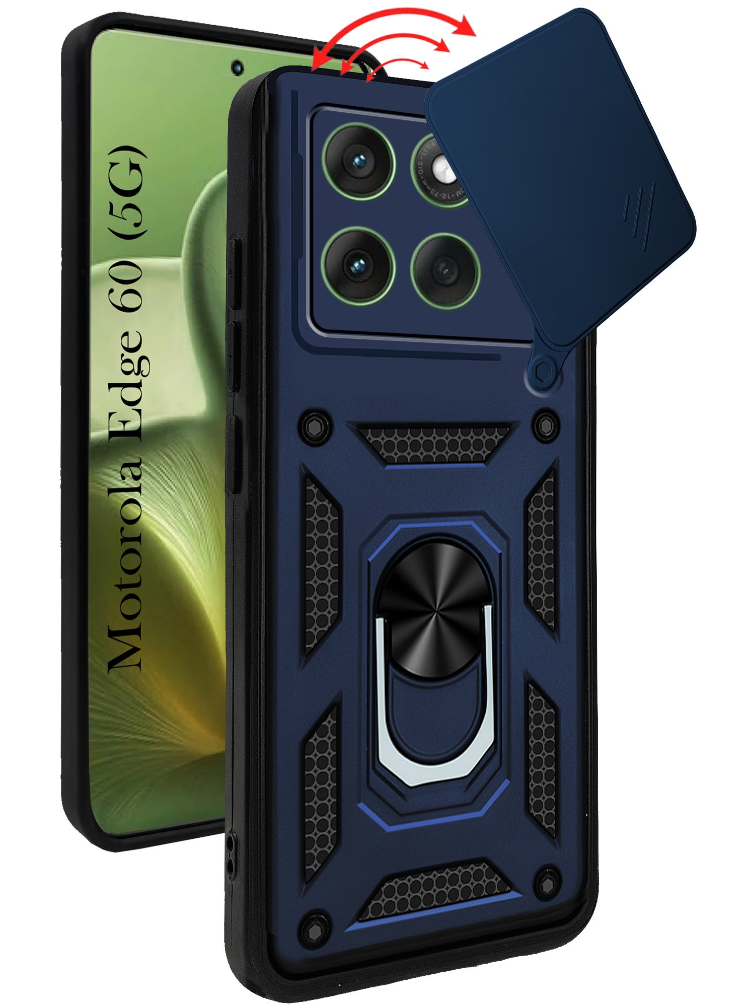 For Motorola Moto Edge 60 Back Cover Case (Hybrid Dual Armor Polycarbonate)