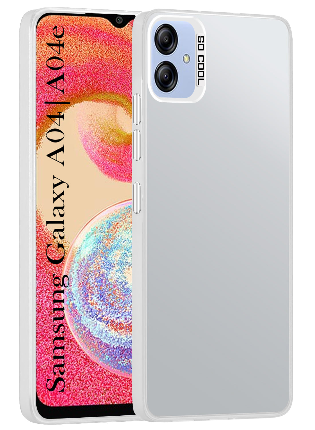 For Samsung Galaxy A04 | A04E Hard Back Cover Case (Velvet Touch | Professional Glossy Finish | Camera Protection Bump)