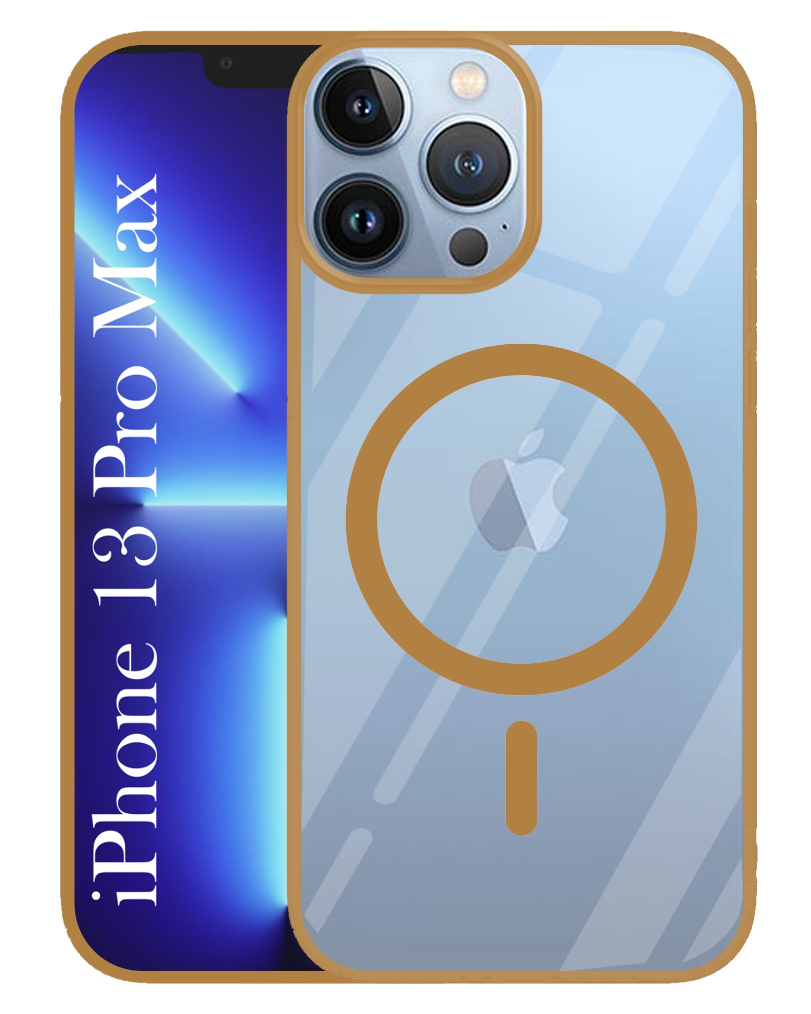 For Apple iPhone 13 Pro Max Back Cover Case (MagSafe Compatible Wireless Charging | Hybrid Camera Bump Protection | Shockproof Polycarbonate Material)