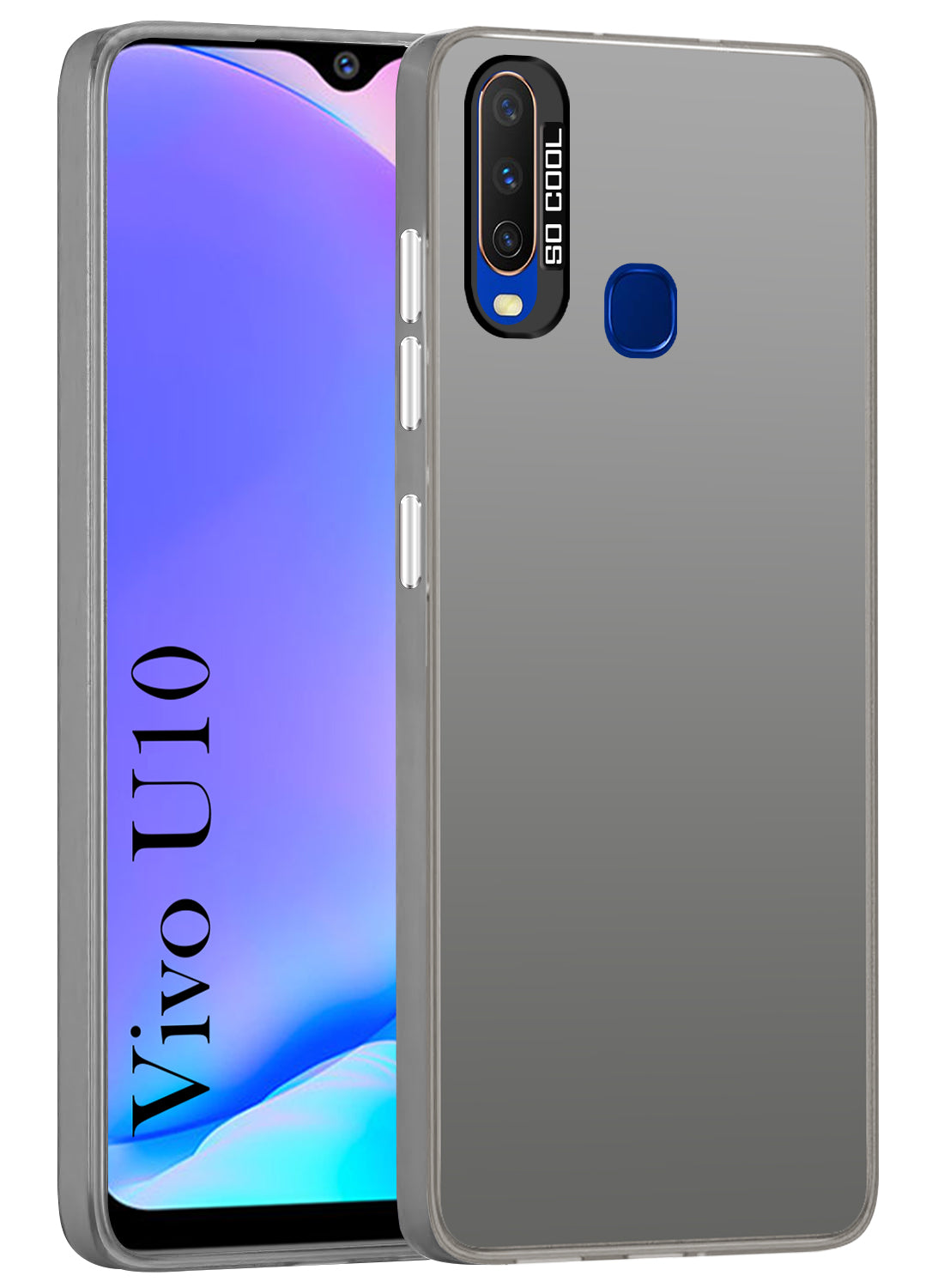 For Vivo U10 Hard Back Cover Case (Velvet Touch | Professional Glossy Finish | Camera Protection Bump)