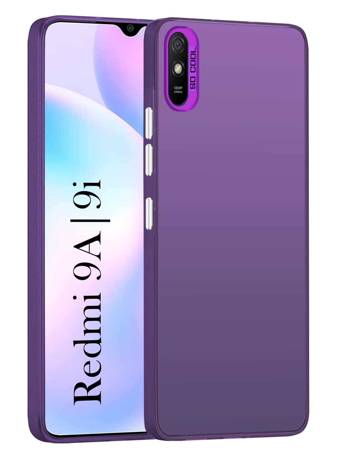 For Xiaomi Mi Redmi 9A | Redmi 9i Hard Back Cover Case (Velvet Touch | Professional Glossy Finish | Camera Protection Bump)