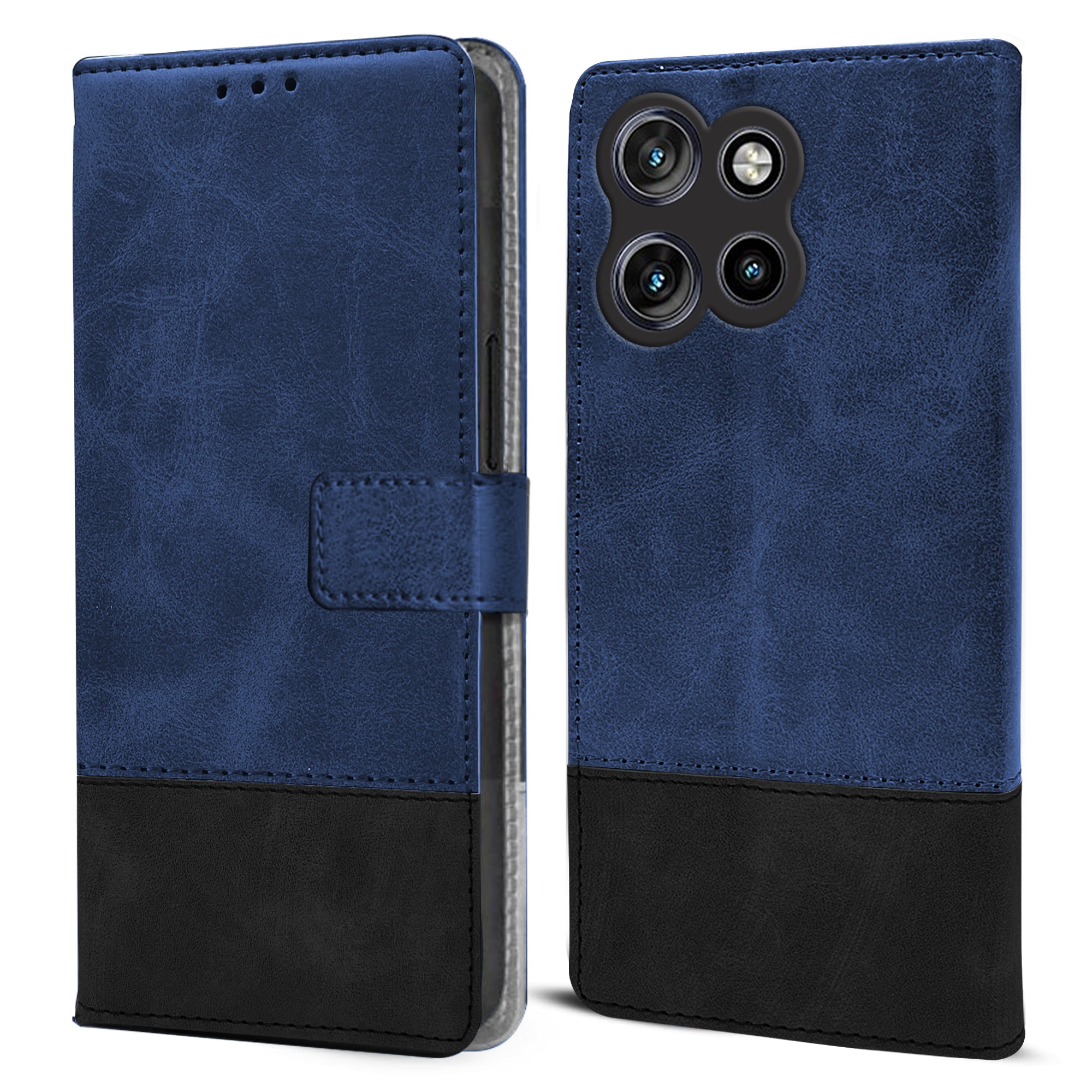 For Motorola Moto Edge 50 Neo Flip Cover Case ( Professional Dual Leather Wallet with Magnetic Closure)